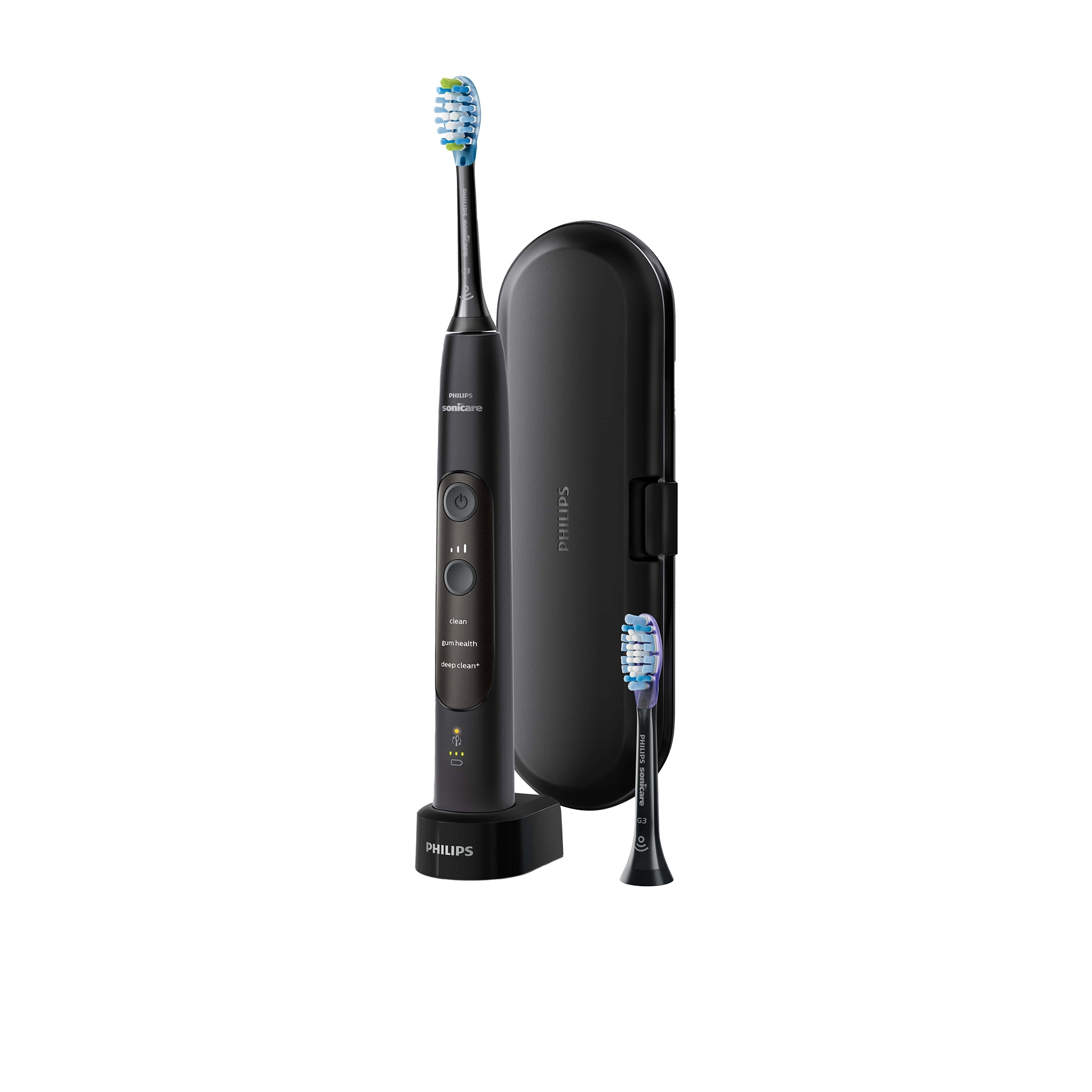 Philips Sonicare 7300 ExpertClean Electric Toothbrush Black Image 1
