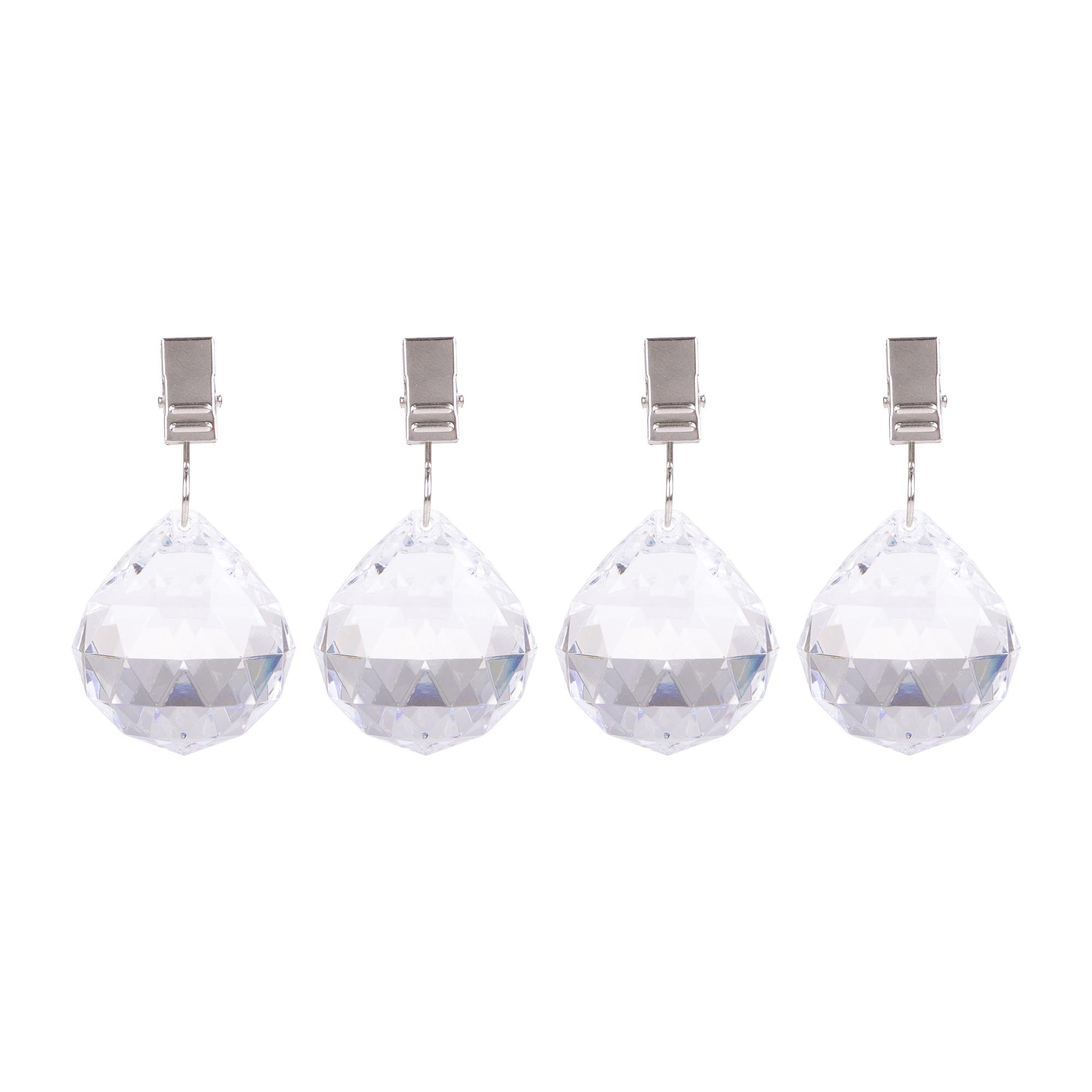 Pizzazz Acrylic Crystal Tablecloth Weights 4pk Image 2