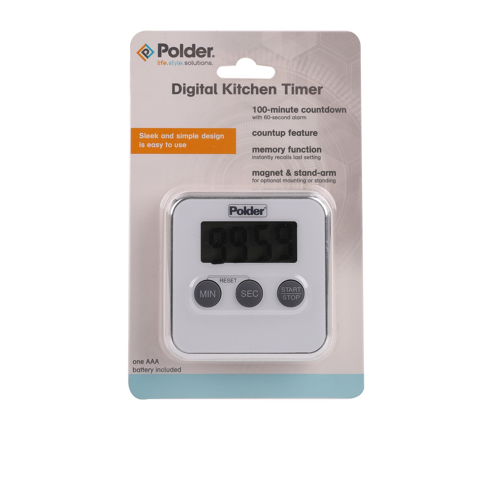 Polder 100 Minutes Digital Kitchen Timer Image 3