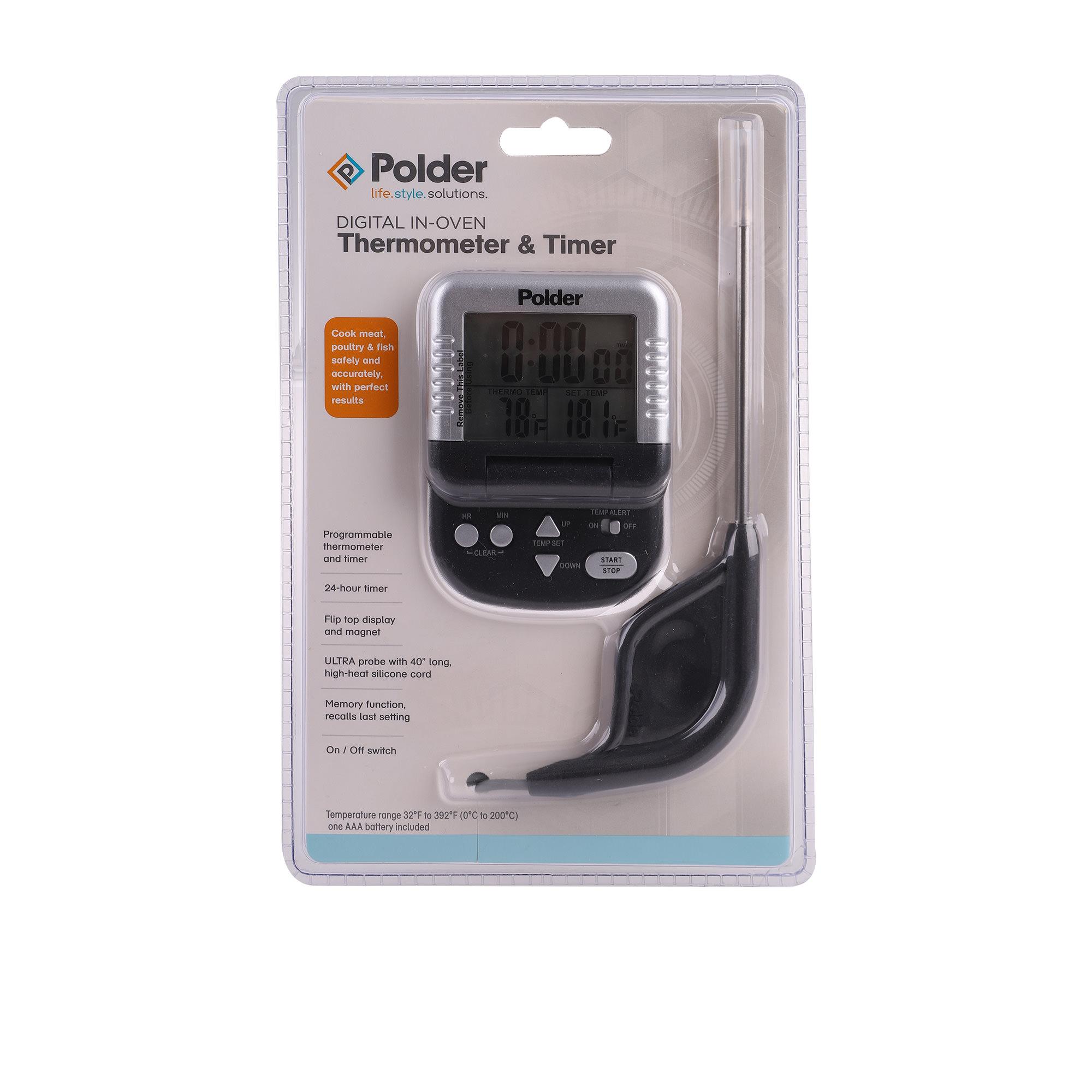 Polder Digital In Oven Thermometer & Timer Image 2