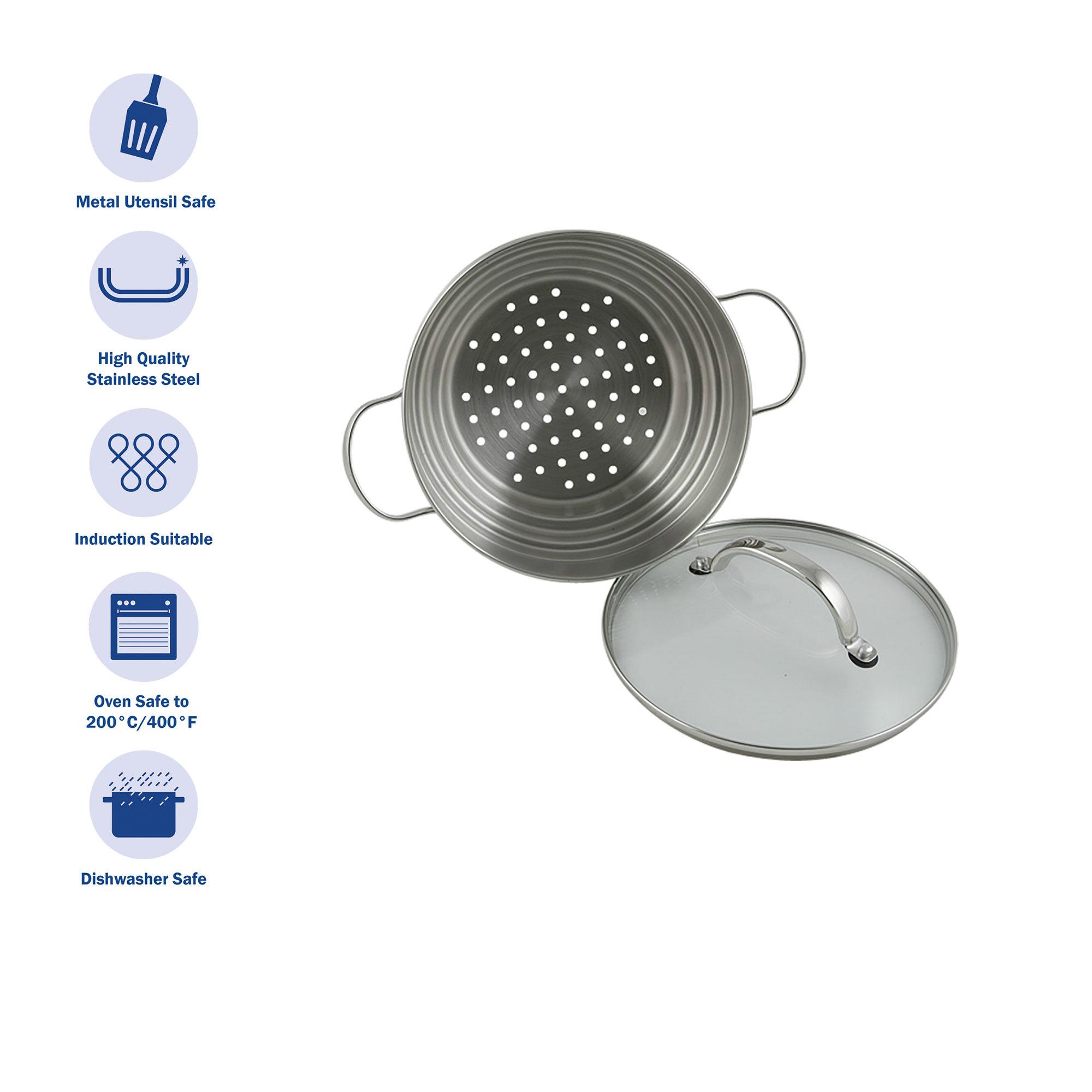 Raco Contemporary Stainless Steel Universal Steamer With Lid Image 3