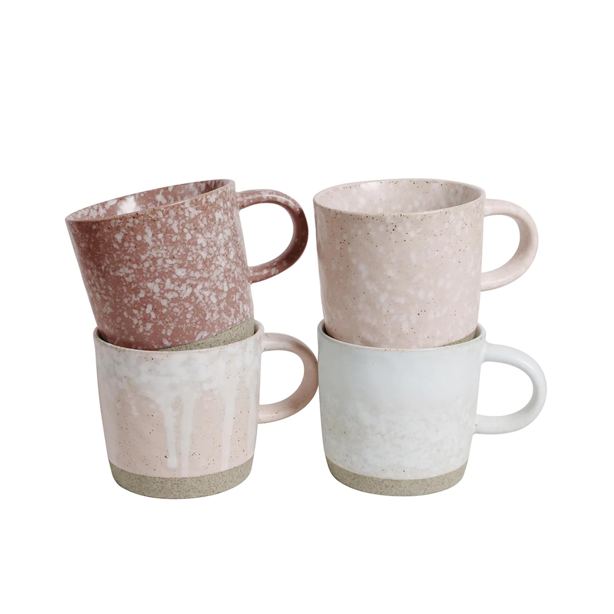Robert Gordon Strata Reactive Glazed Mug 355ml Set of 4 Pink Image 3