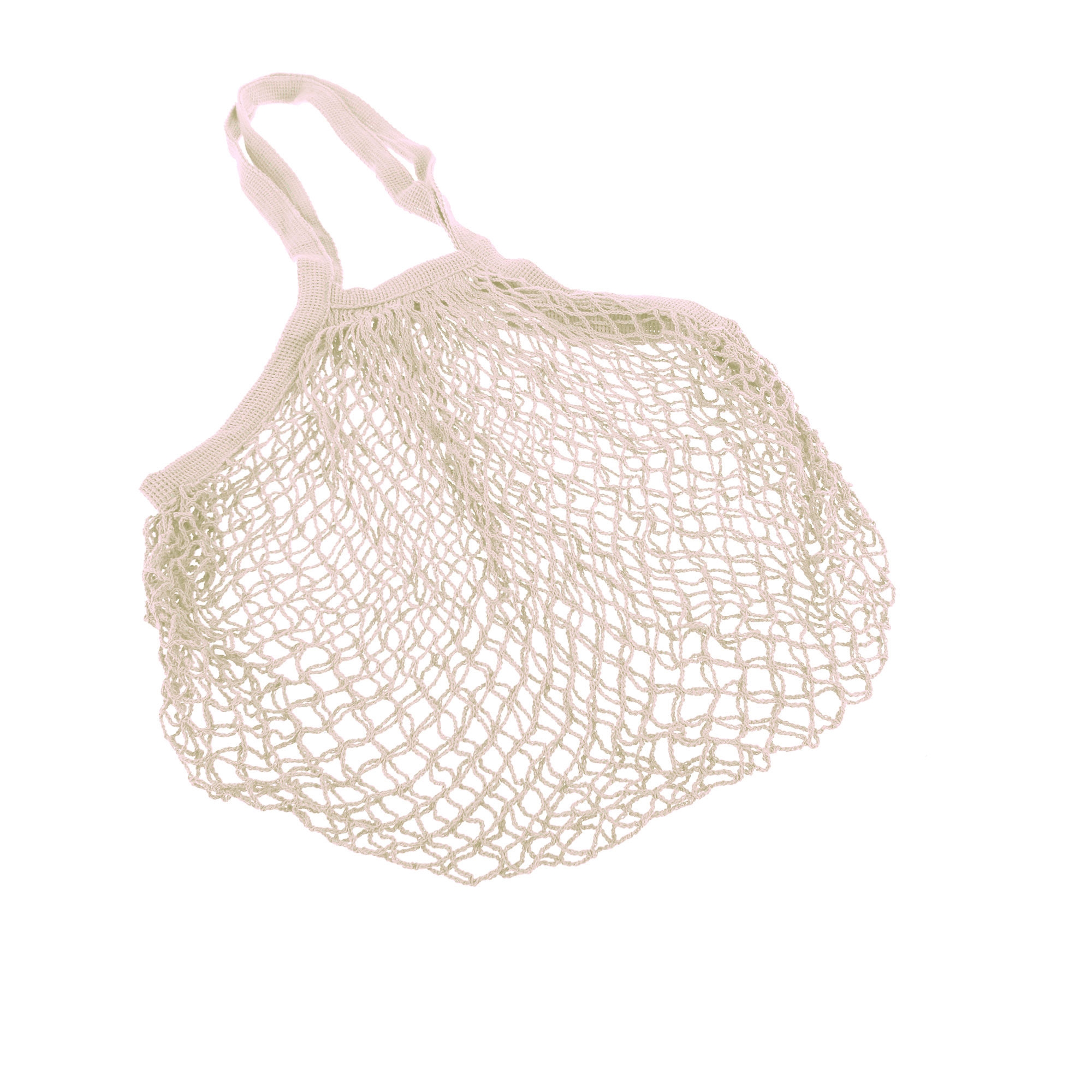 Sachi Cotton String Bag Long Handle Natural Image 1