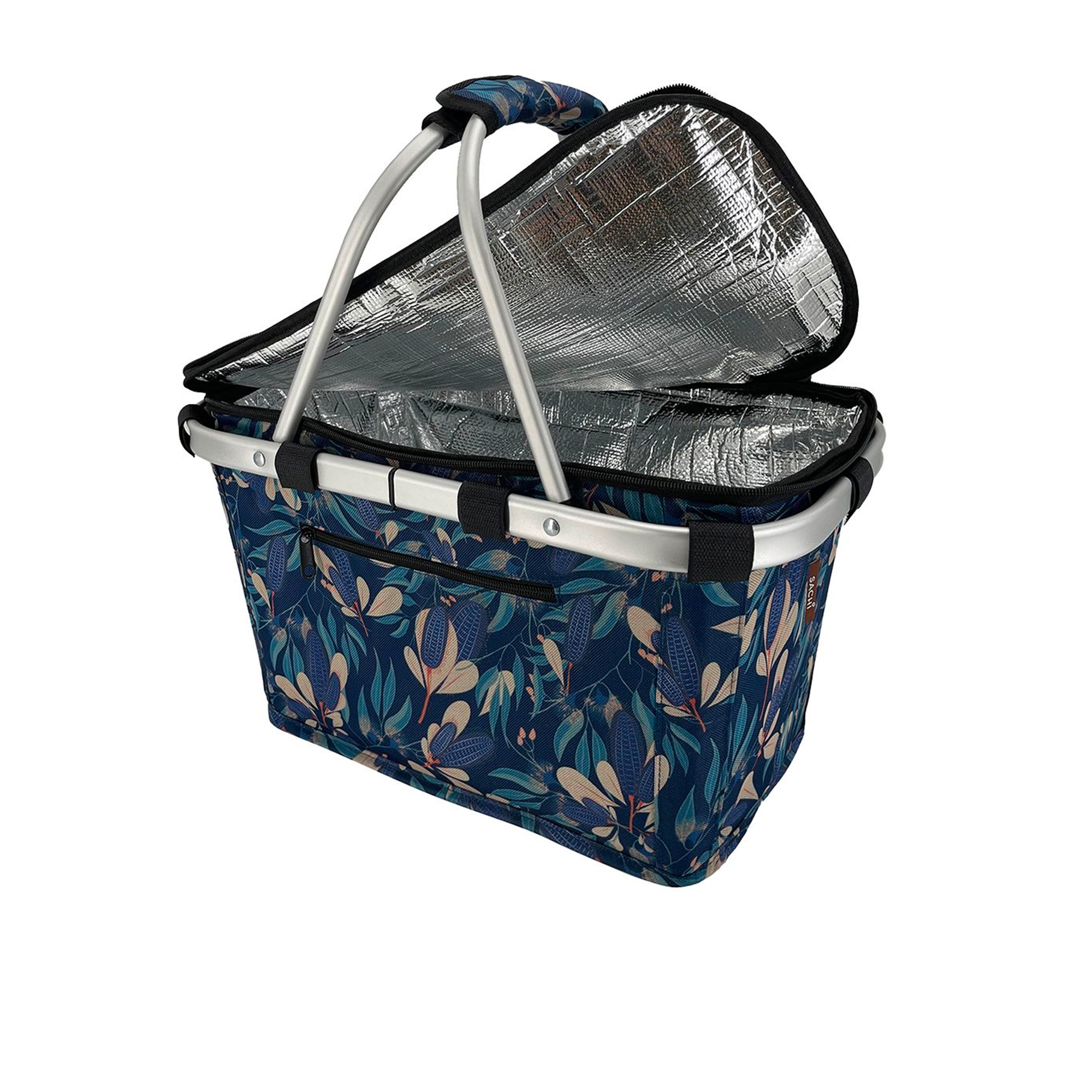Sachi Insulated Carry Basket with Lid Native Bushland Image 1