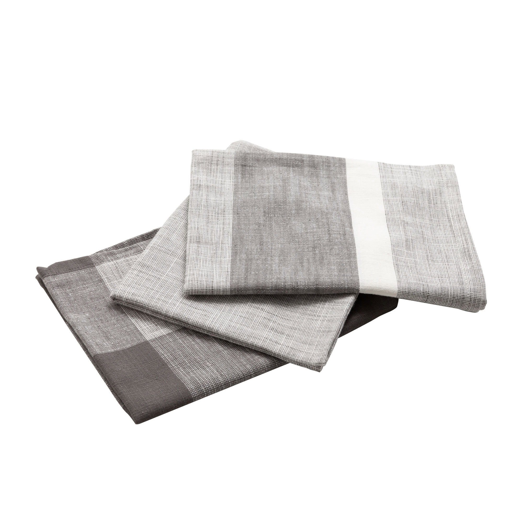 Salisbury & Co Hampton Tea Towel Set of 3 Charcoal Image 2
