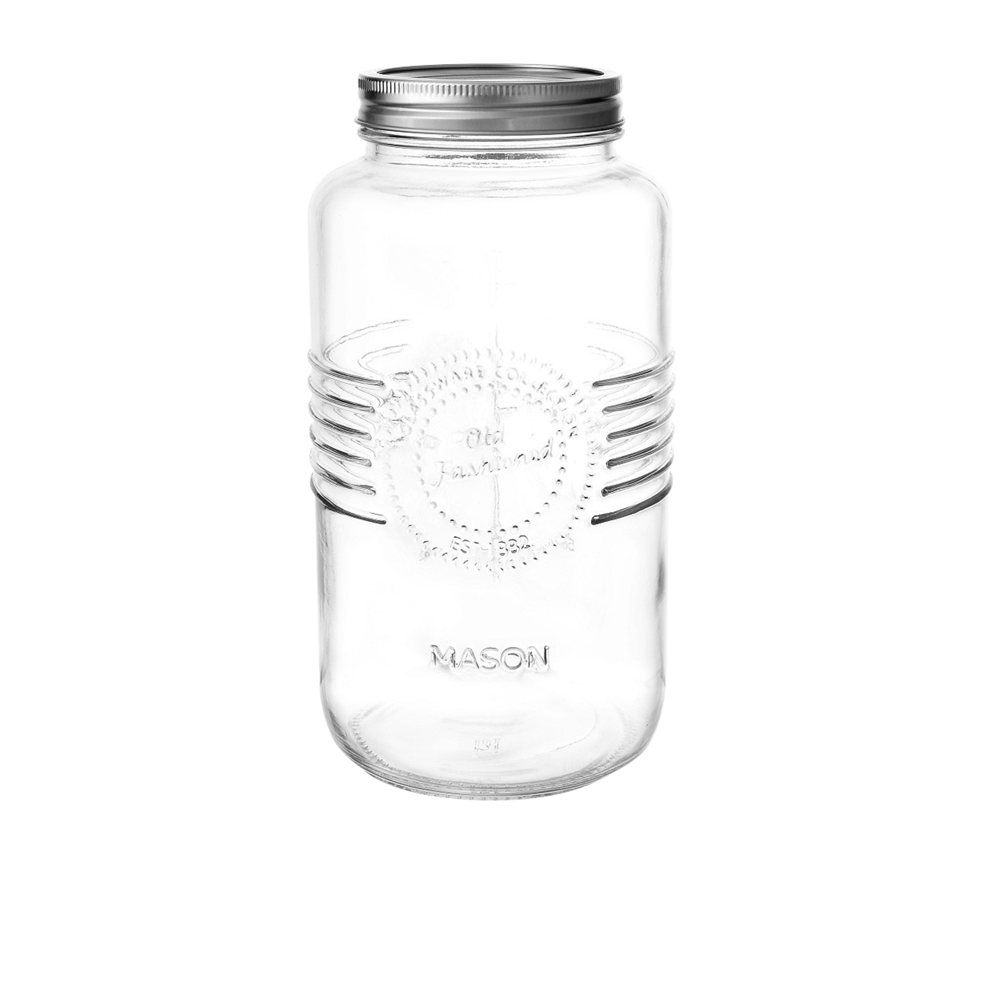 Salisbury & Co Old Fashioned Mason Jar with 2pc Lid 2L Image 1