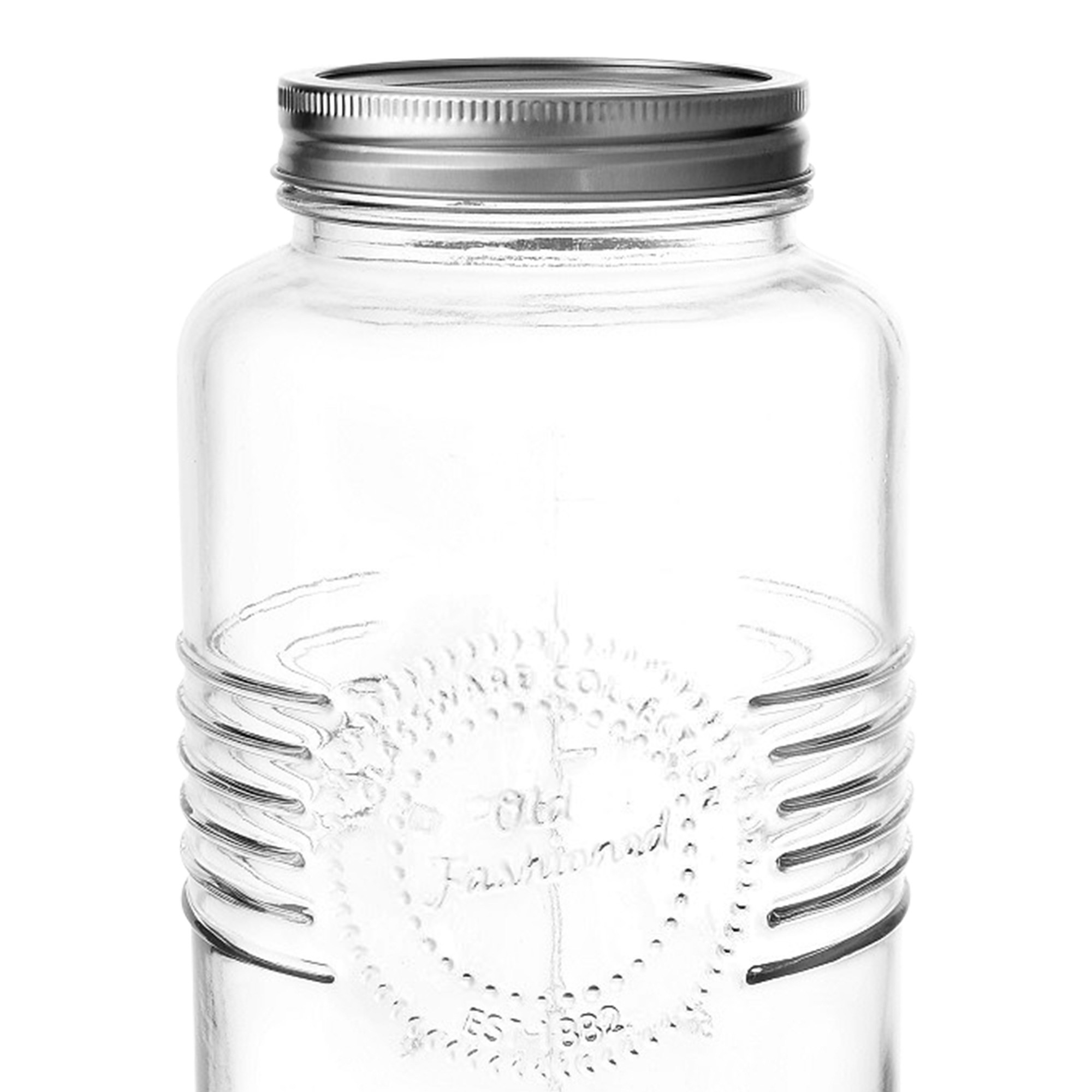 Salisbury & Co Old Fashioned Mason Jar with 2pc Lid 2L Image 2