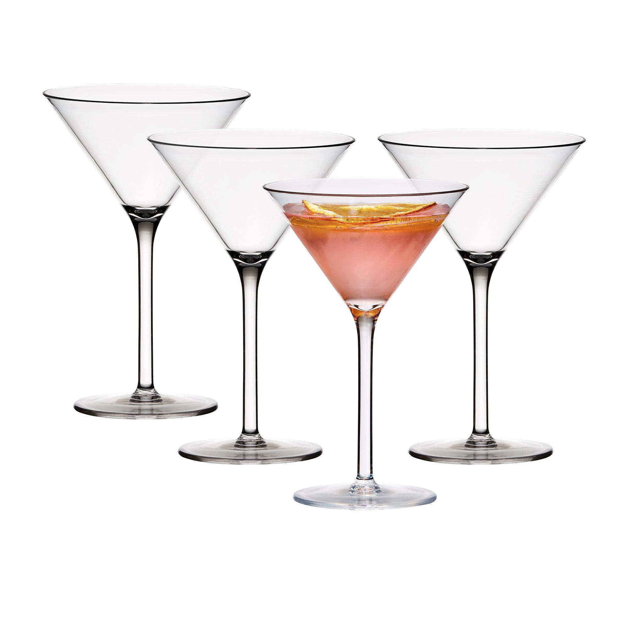 Salisbury & Co Unbreakable Martini Glass 250ml Set of 4 Image 1