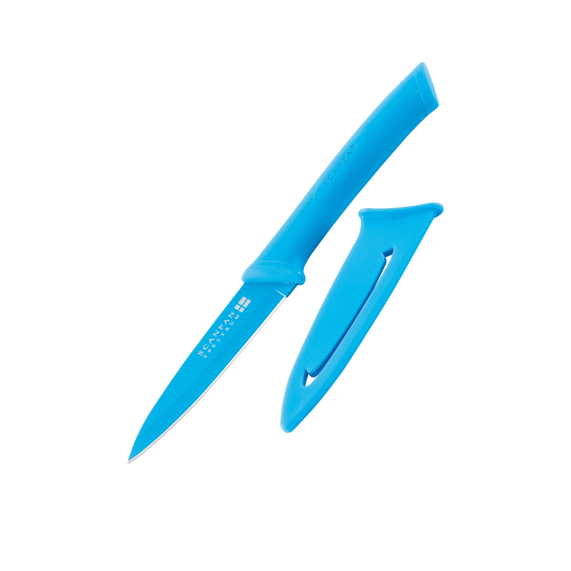 Scanpan Spectrum Soft Touch Utility Knife 9.5cm Blue Image 1