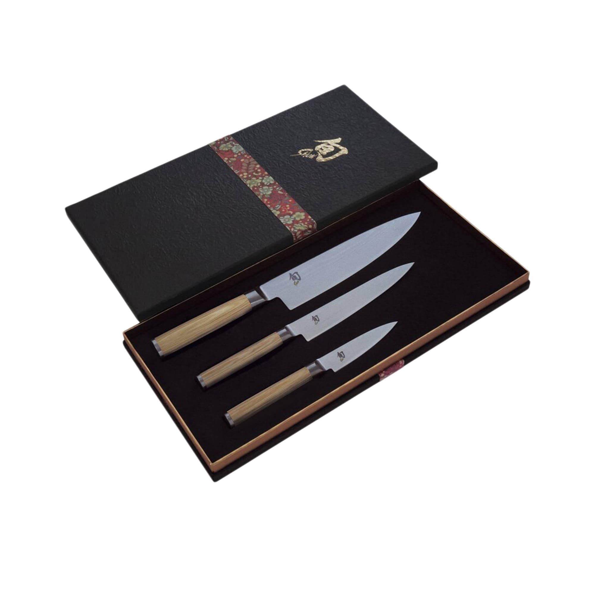 Shun Classic 3pc Chef's Knife Set White Image 5