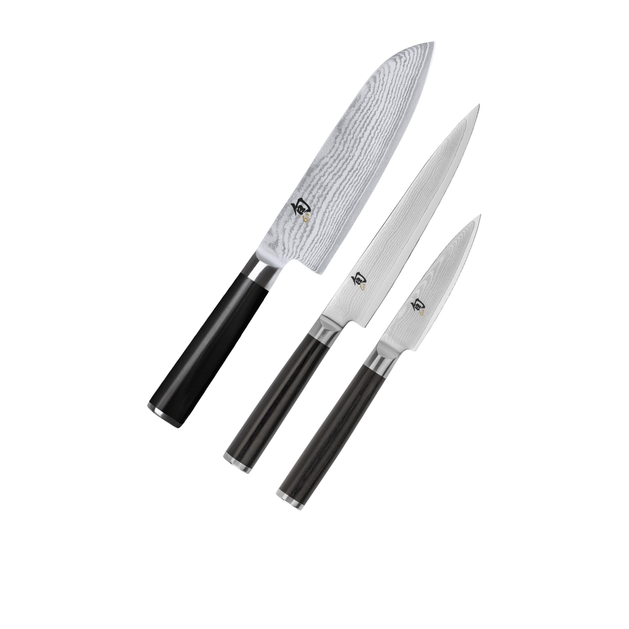 Shun Classic 3pc Santoku Knife Set Image 1