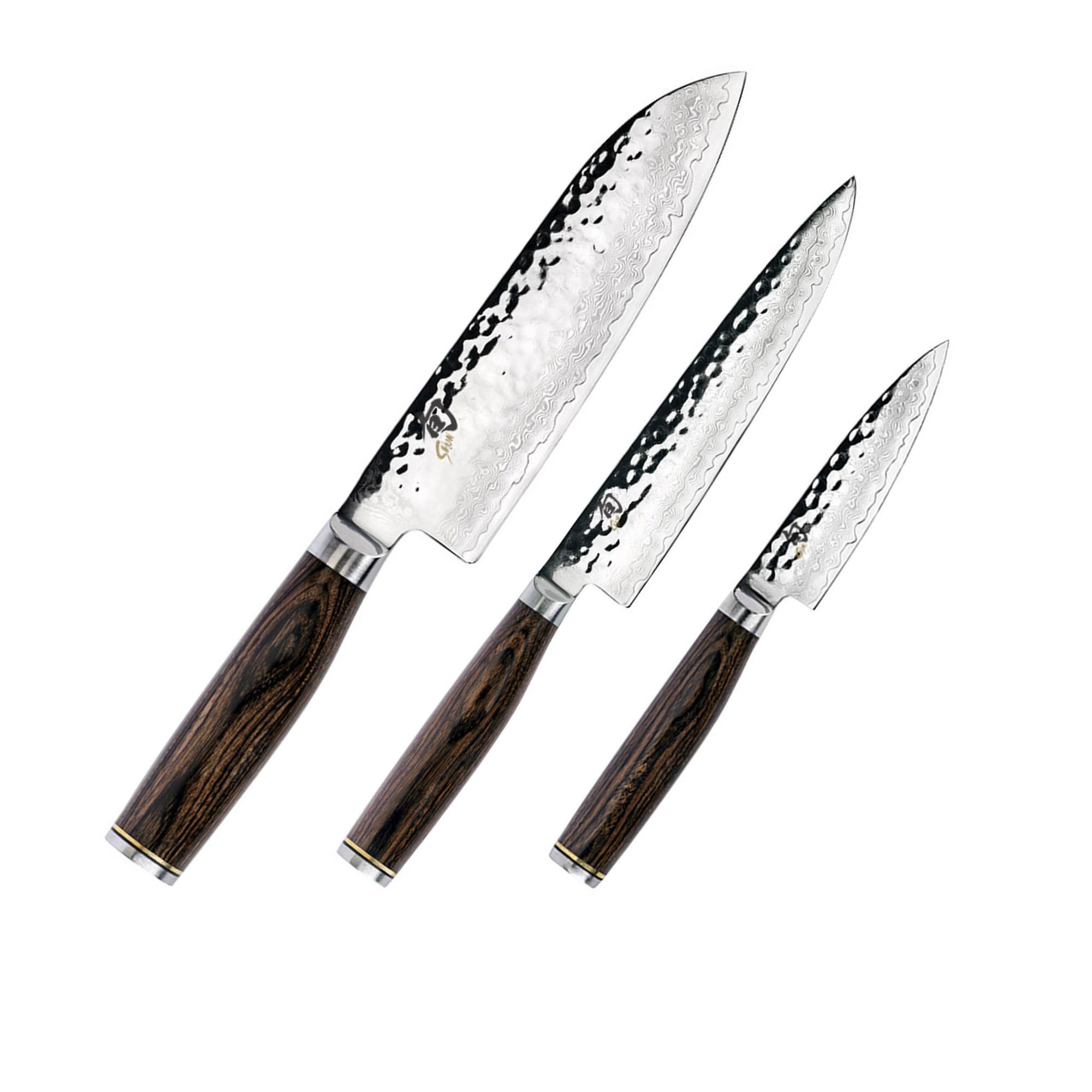Shun Premier 3pc Santoku Knife Set Image 1