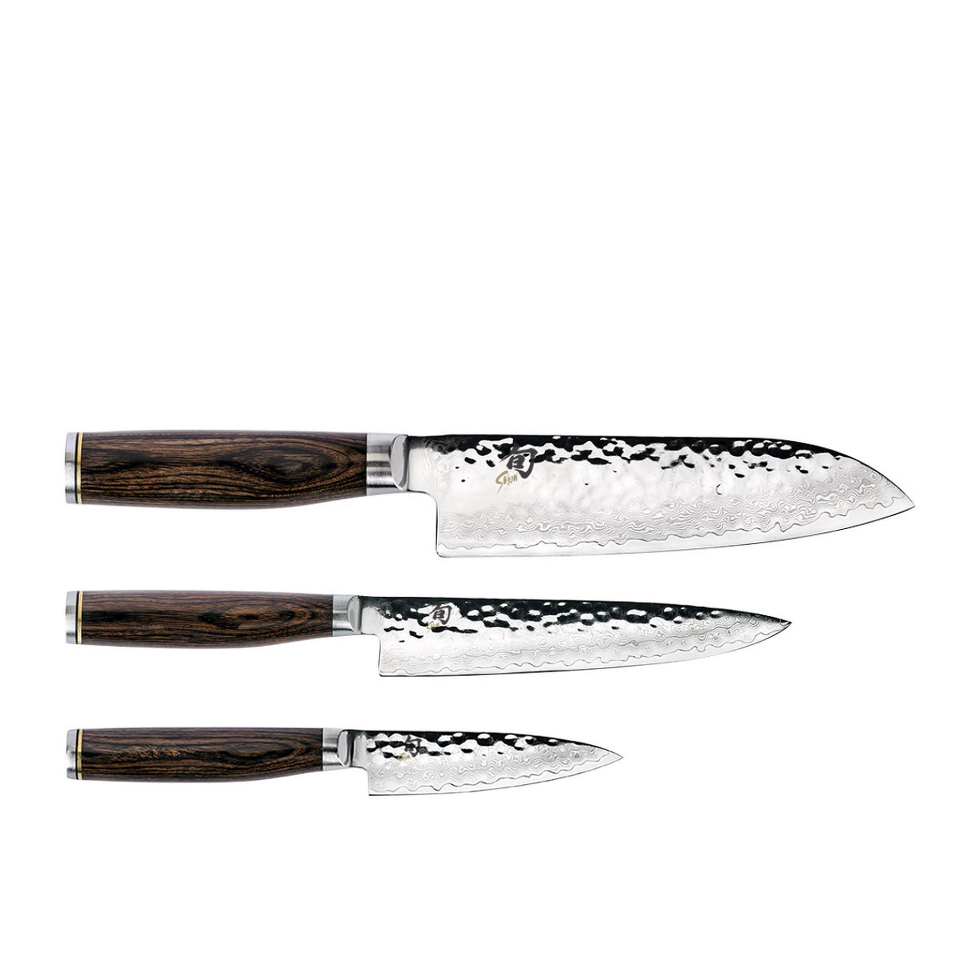 Shun Premier 3pc Santoku Knife Set Image 2