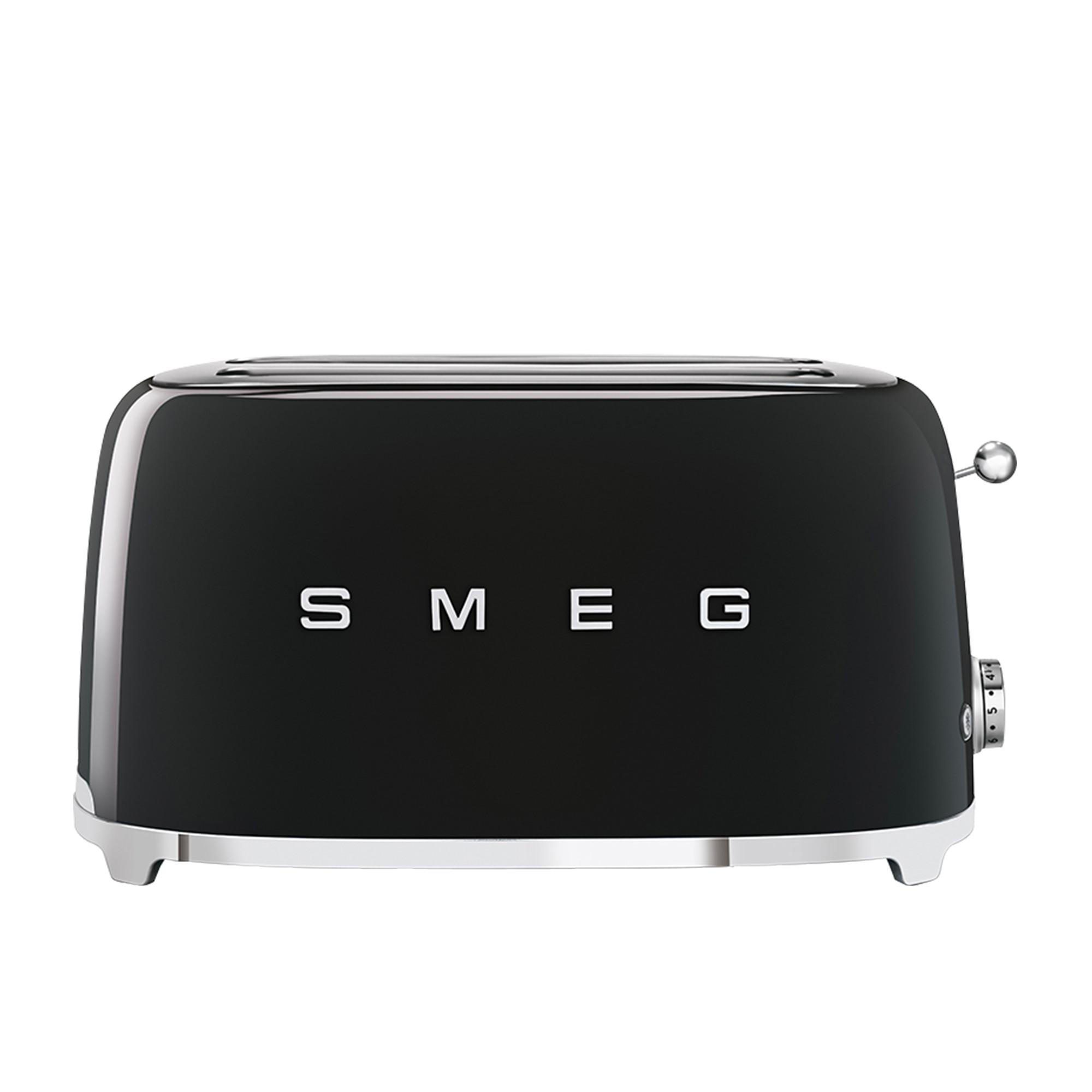 Smeg 50's Retro Style 4 Slice Toaster Black Image 4