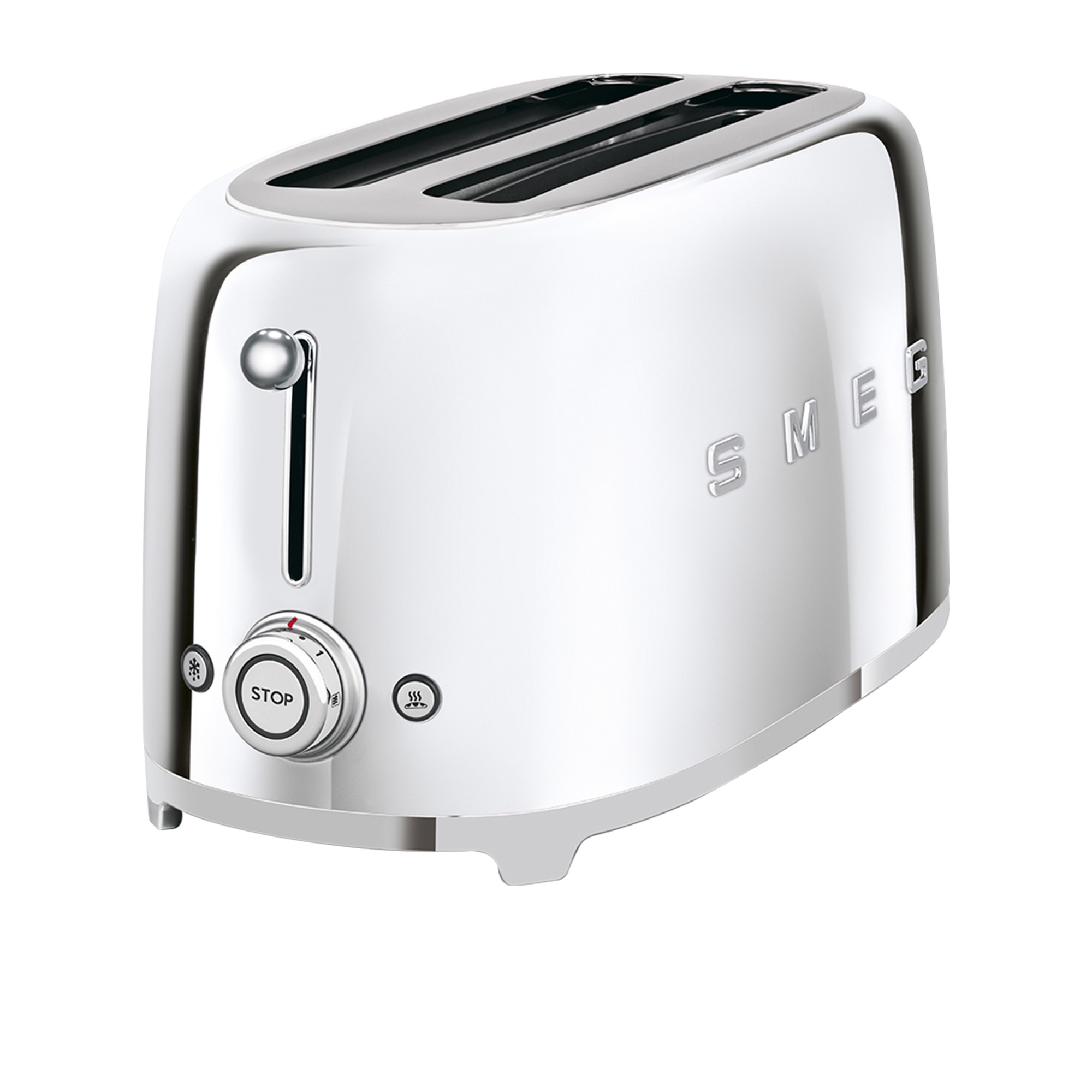 Smeg 50's Retro Style 4 Slice Toaster Chrome Image 1