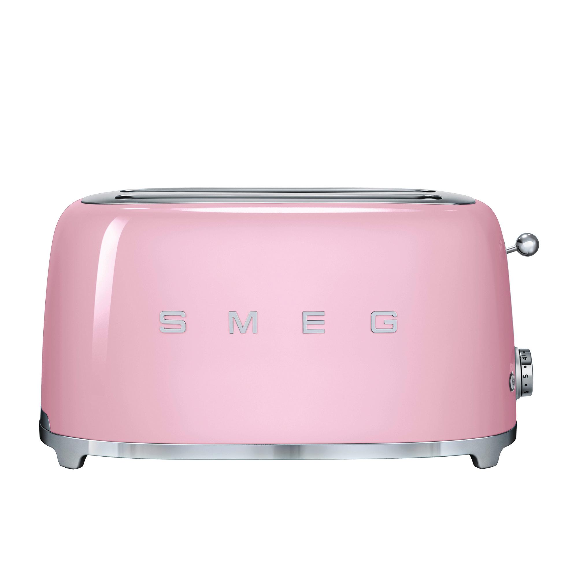 Smeg 50's Retro Style 4 Slice Toaster Pastel Pink Image 3