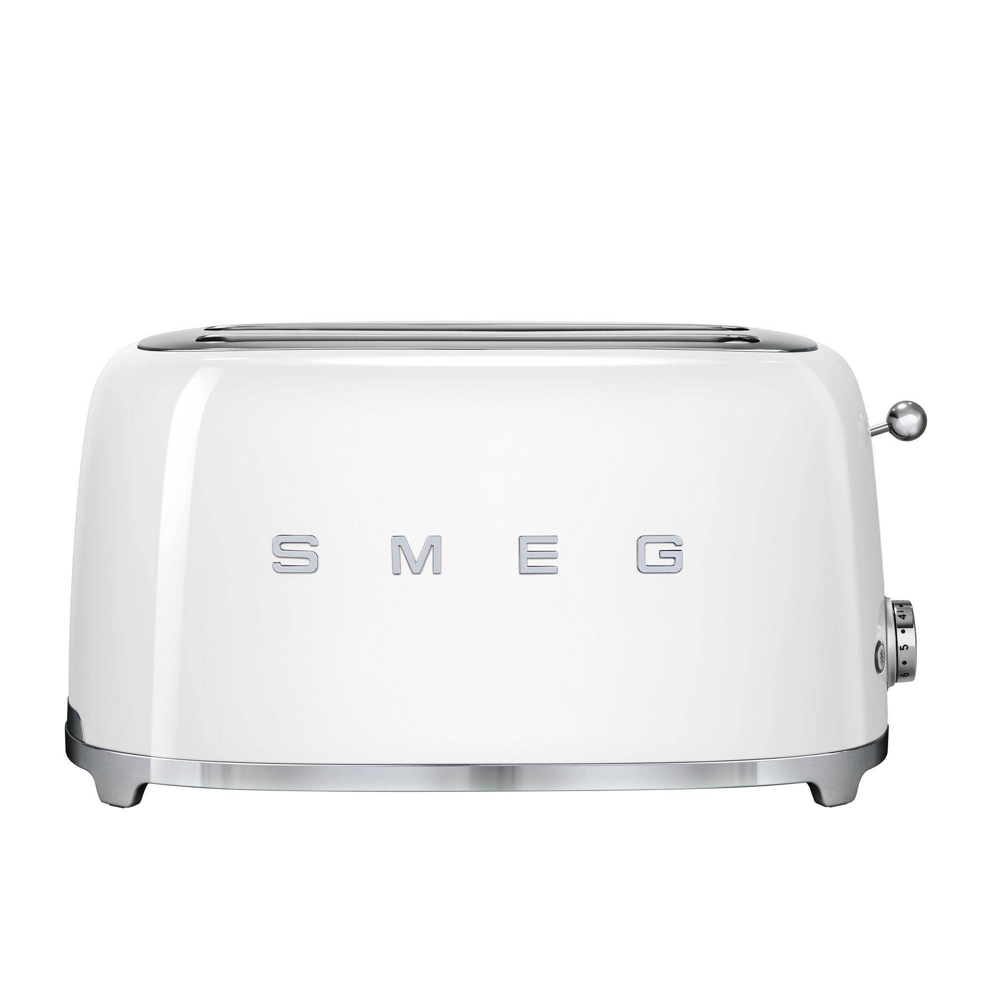 Smeg 50's Retro Style 4 Slice Toaster White Image 3