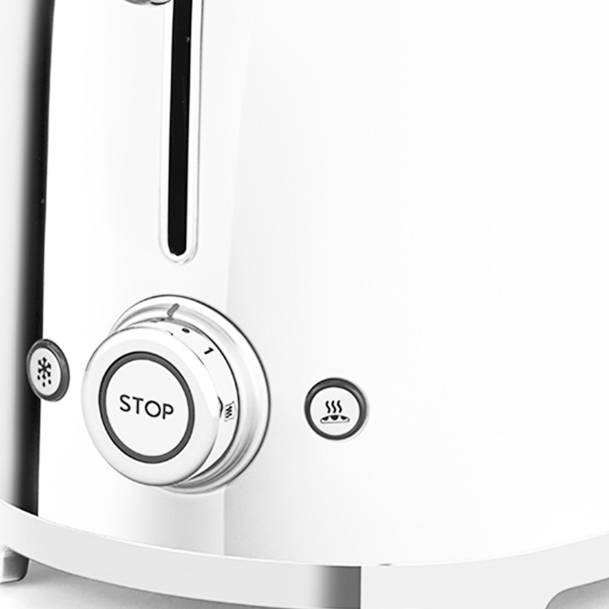 Smeg 50's Retro Style 4 Slice Toaster White Image 5