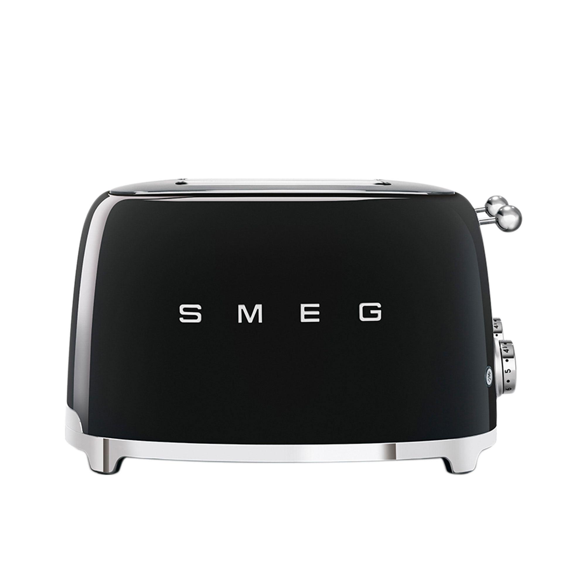 Smeg 50's Retro Style 4 Slot Toaster Black Image 5