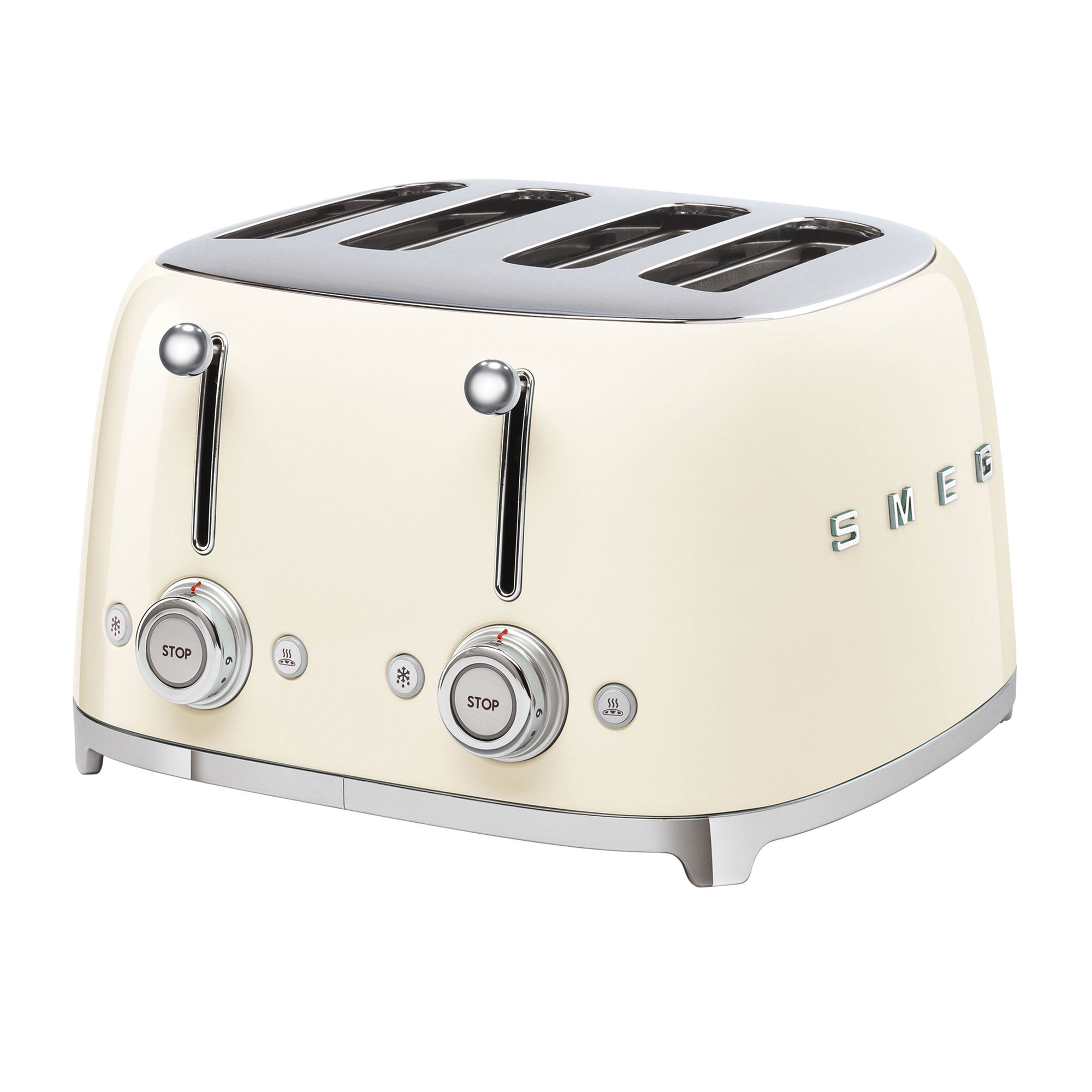Smeg 50's Retro Style 4 Slot Toaster Cream Image 1