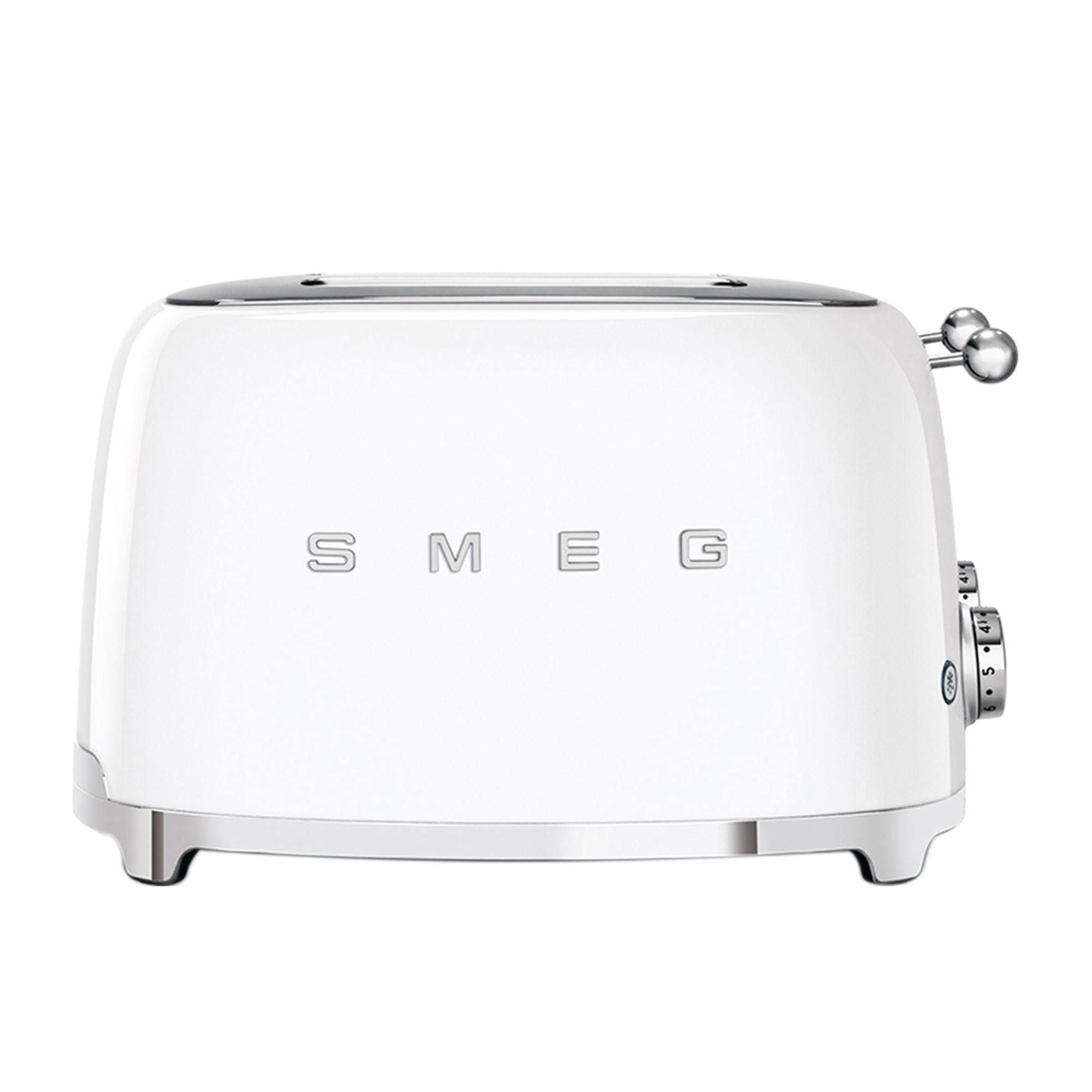Smeg 50's Retro Style 4 Slot Toaster White Image 5