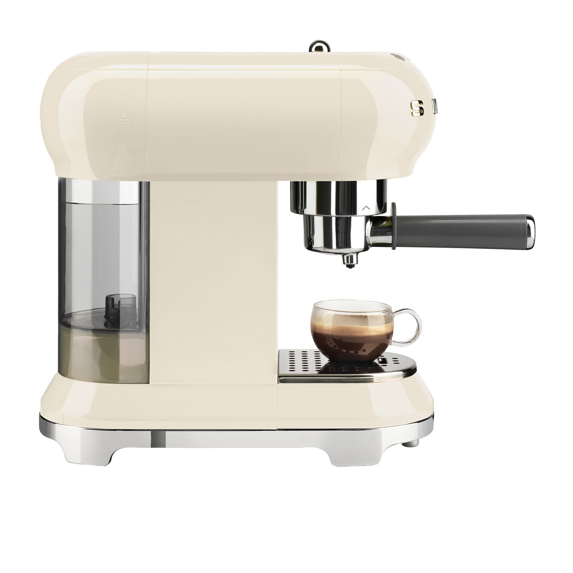 Smeg 50's Retro Style Espresso Coffee Machine Cream Image 2