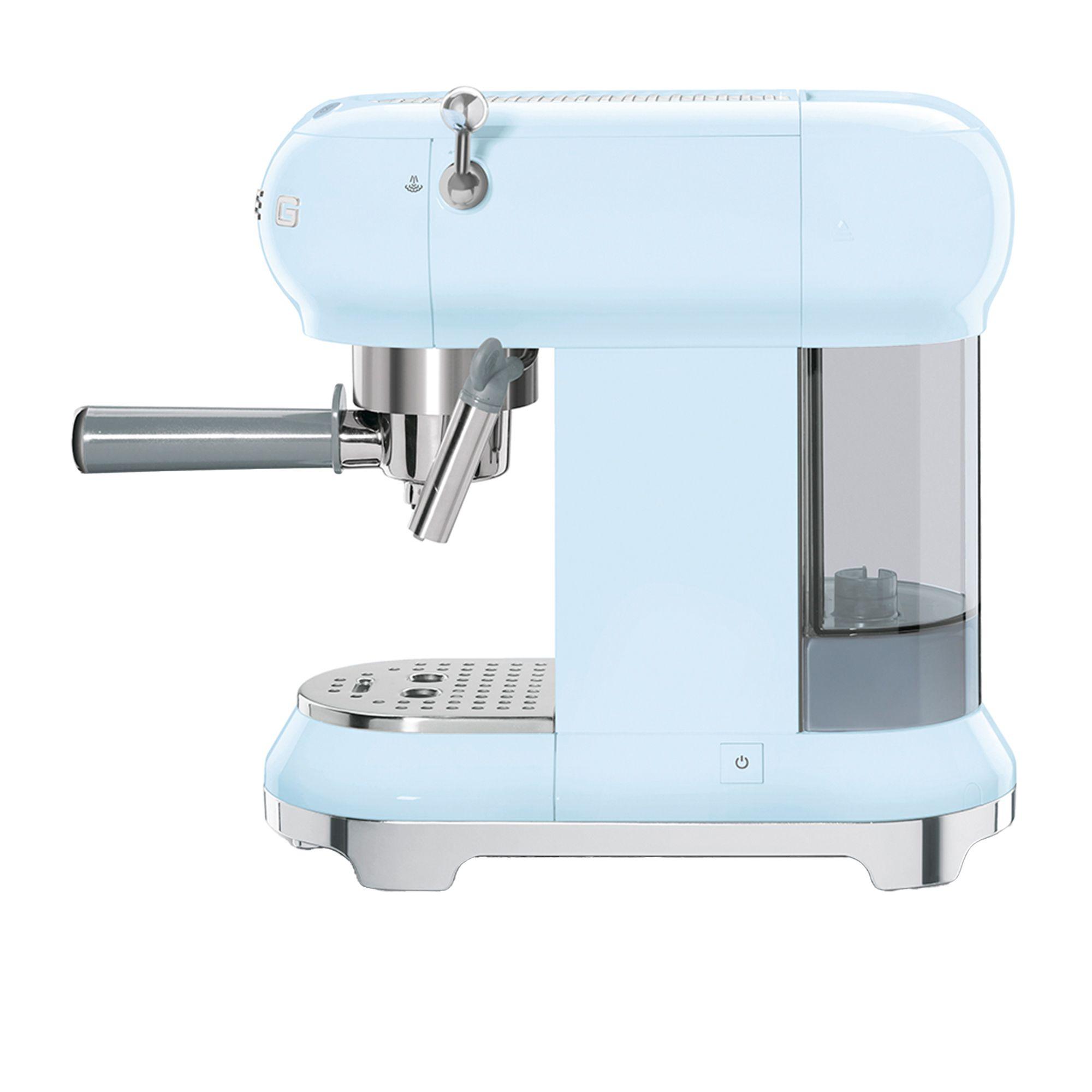 Smeg 50's Retro Style Espresso Coffee Machine Pastel Blue Image 3
