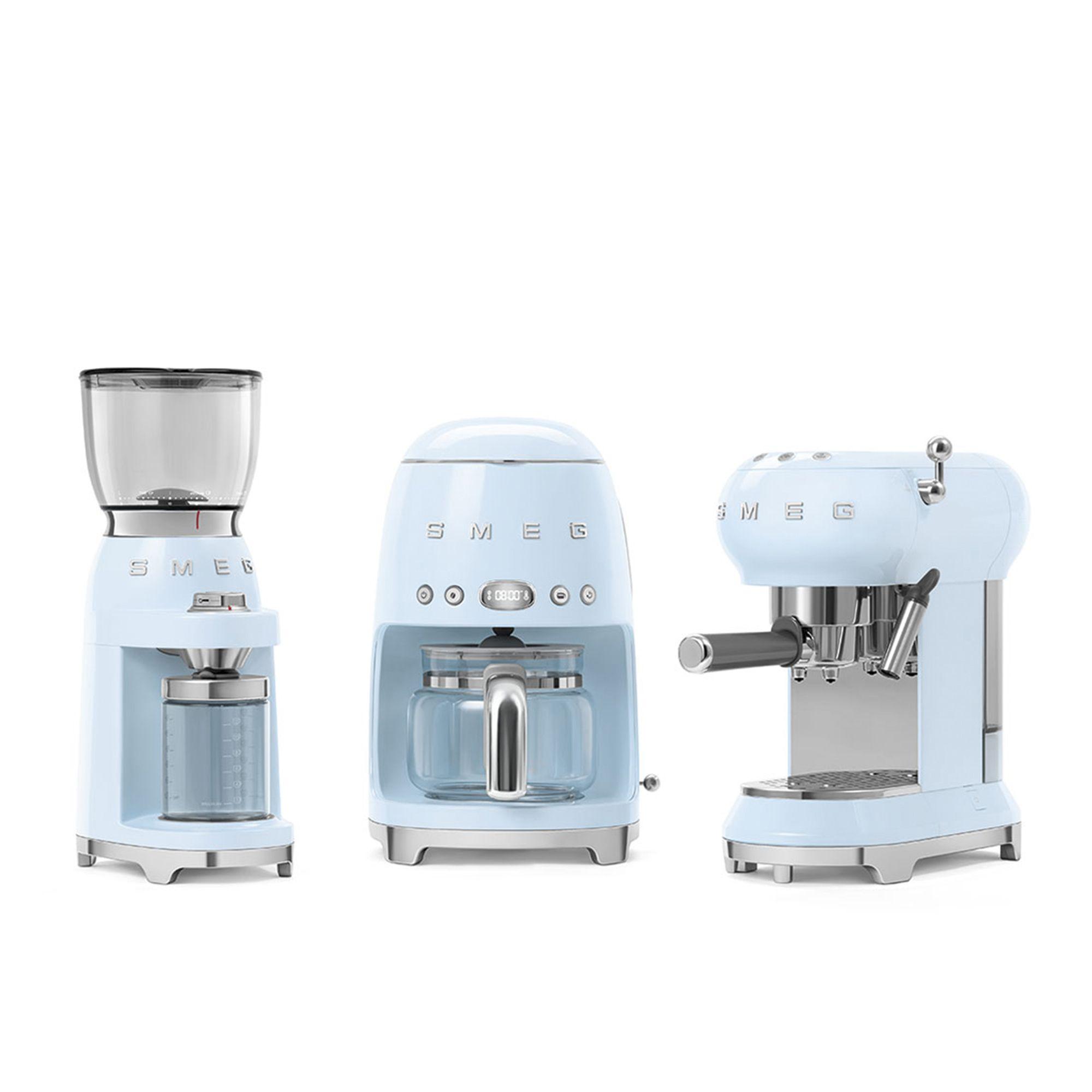 Smeg 50's Retro Style Espresso Coffee Machine Pastel Blue Image 4