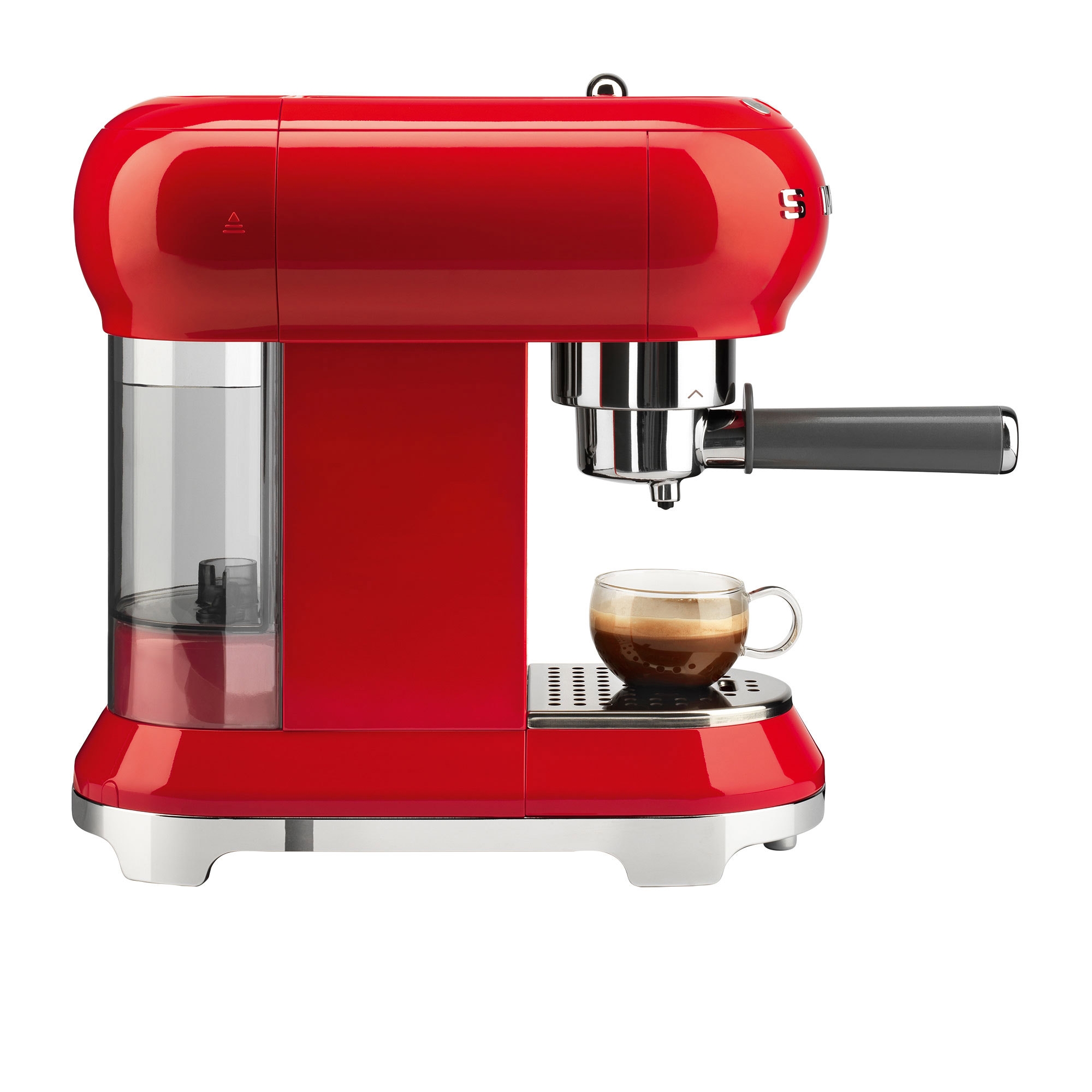 Smeg 50's Retro Style Espresso Coffee Machine Red Image 2