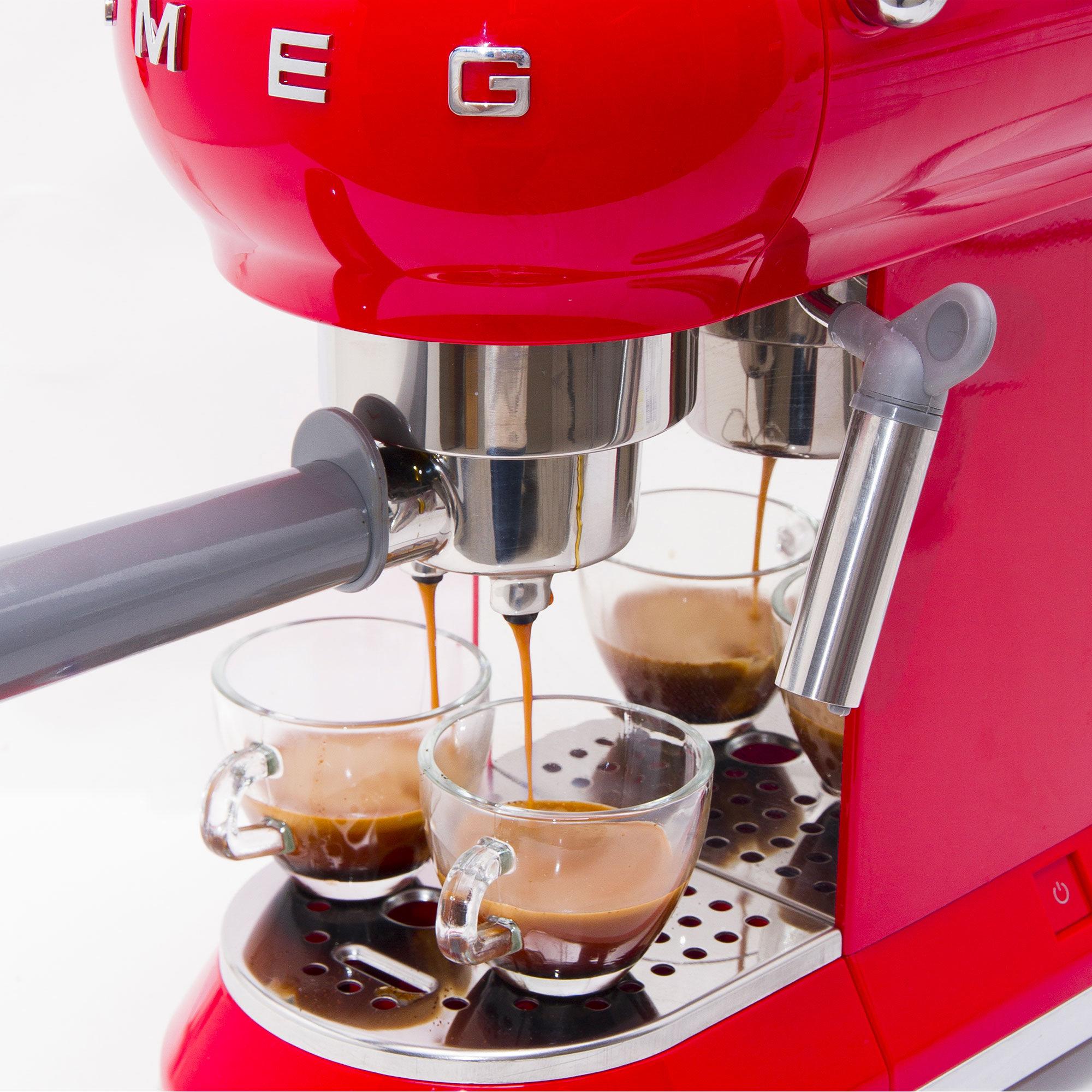 Smeg 50's Retro Style Espresso Coffee Machine Red Image 4