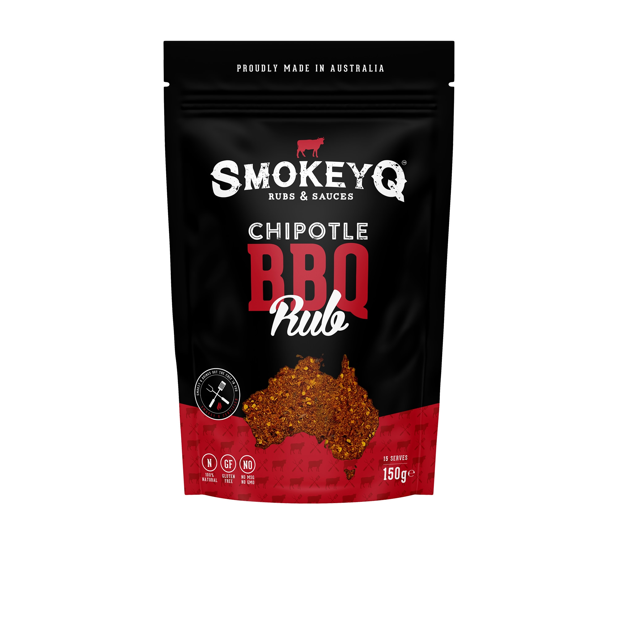 Smokey Q Chipotle Spicy Rub 150g Image 1
