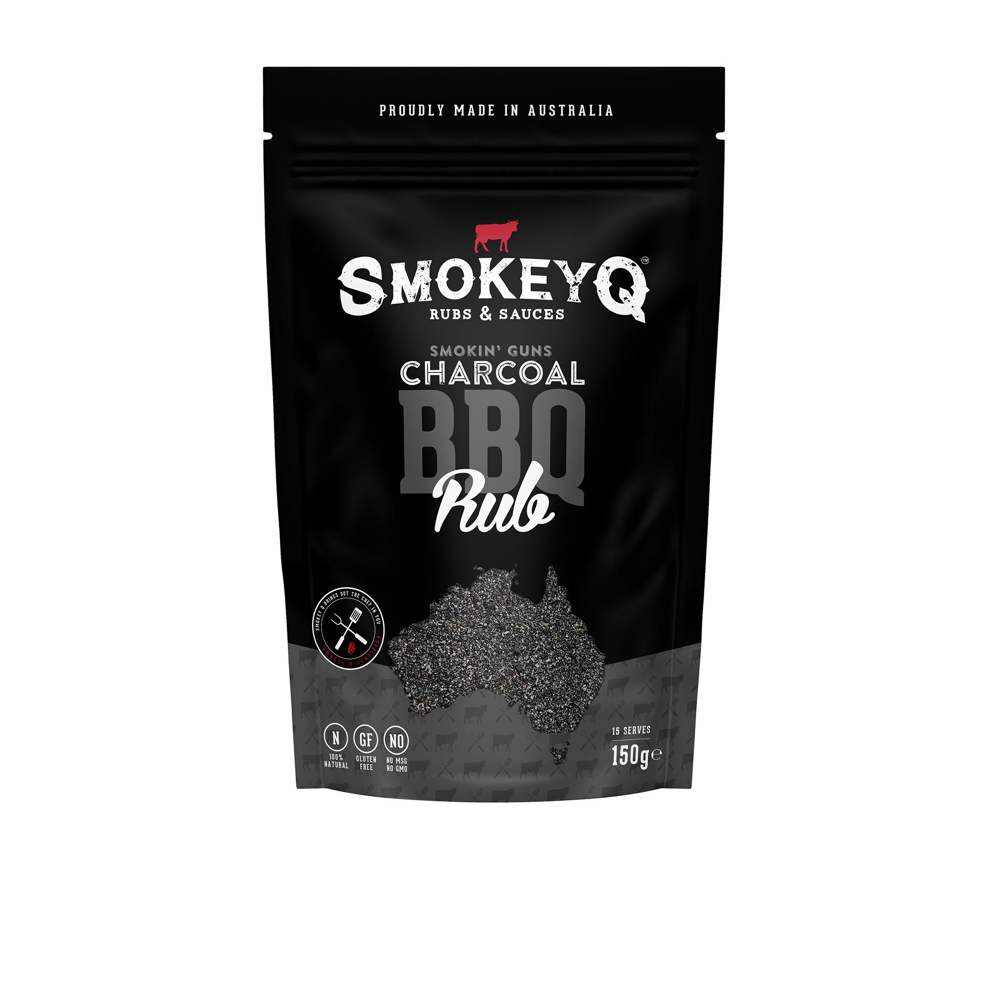 Smokey Q Smokin Guns Charcoal Rub 150g Image 1