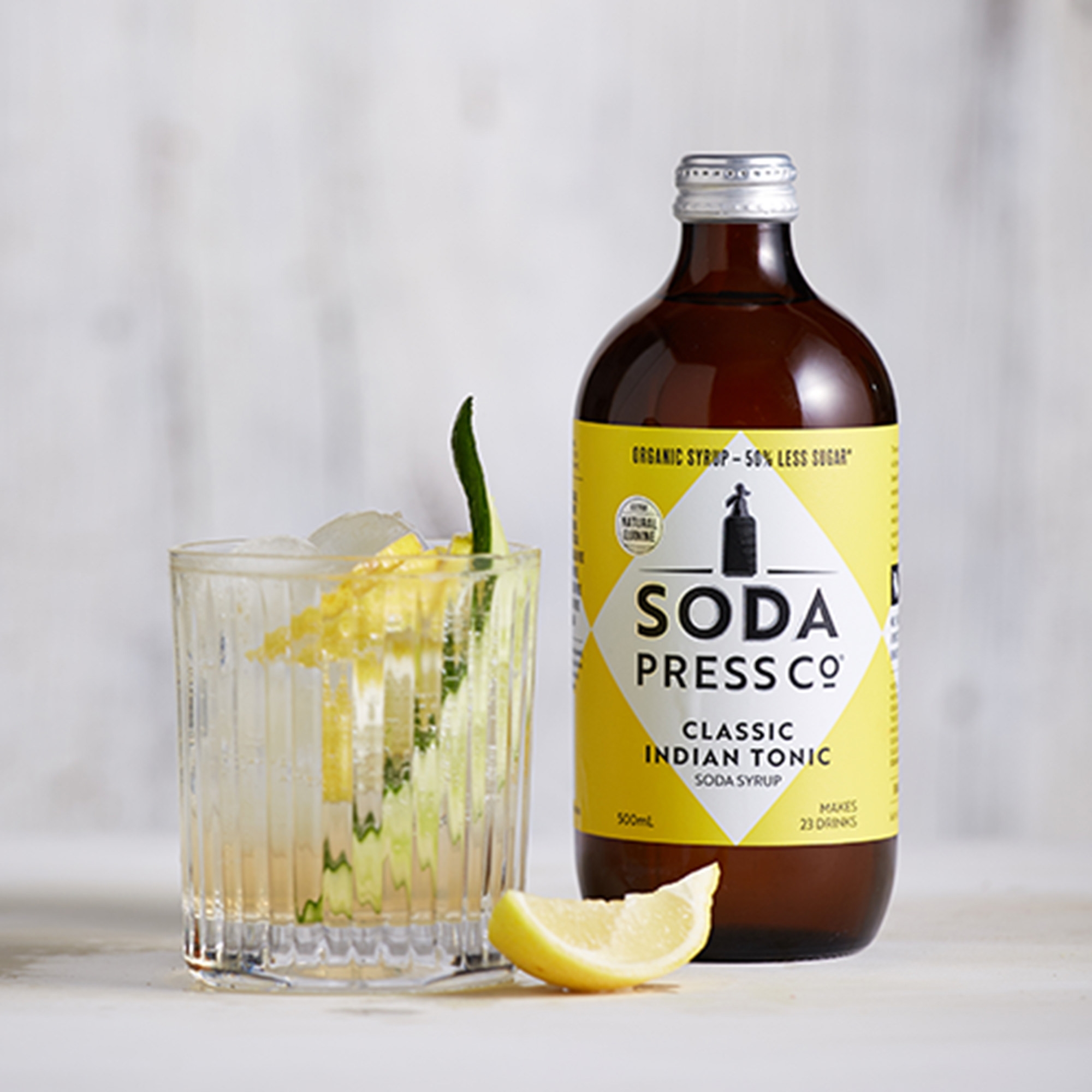 SodaStream Soda Press Co Organic Soda Syrup Indian Tonic Image 2