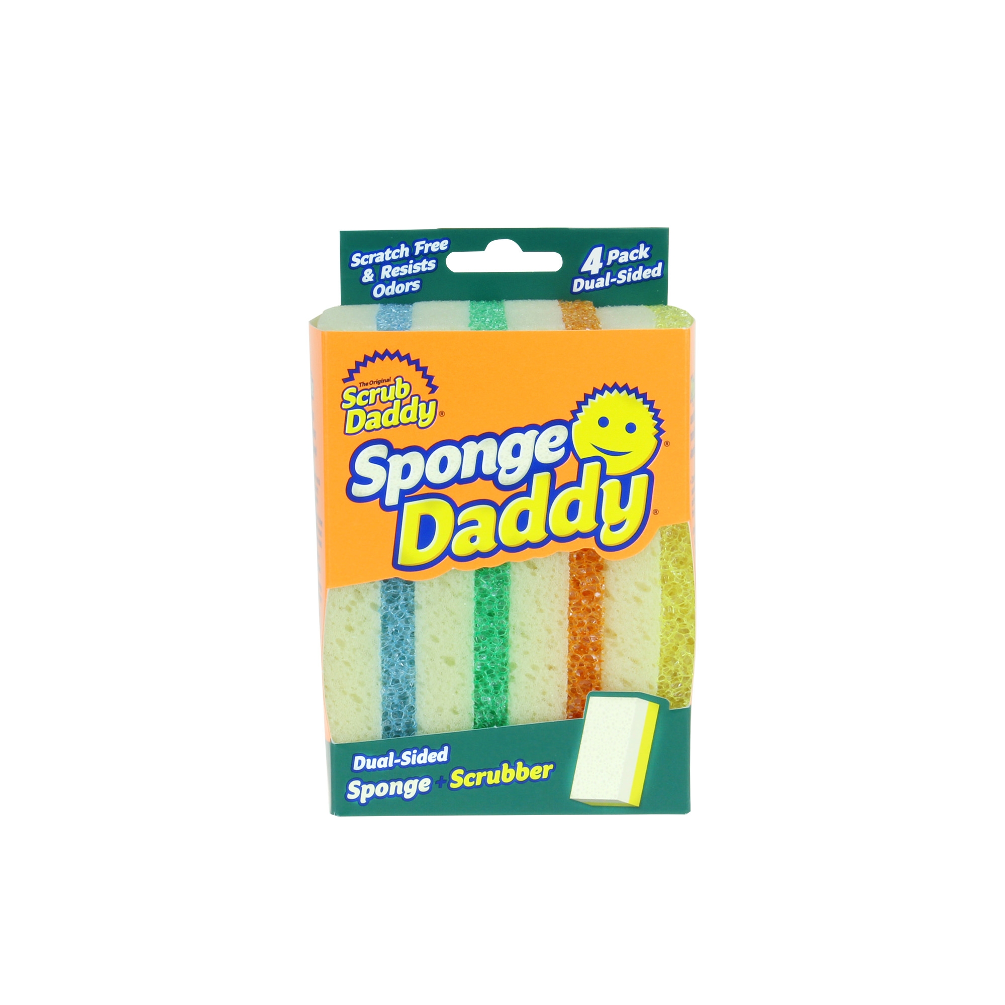 Scrub Daddy - Sponge Daddy Dual Sided Sponge & Scrubber 4pk Image 1