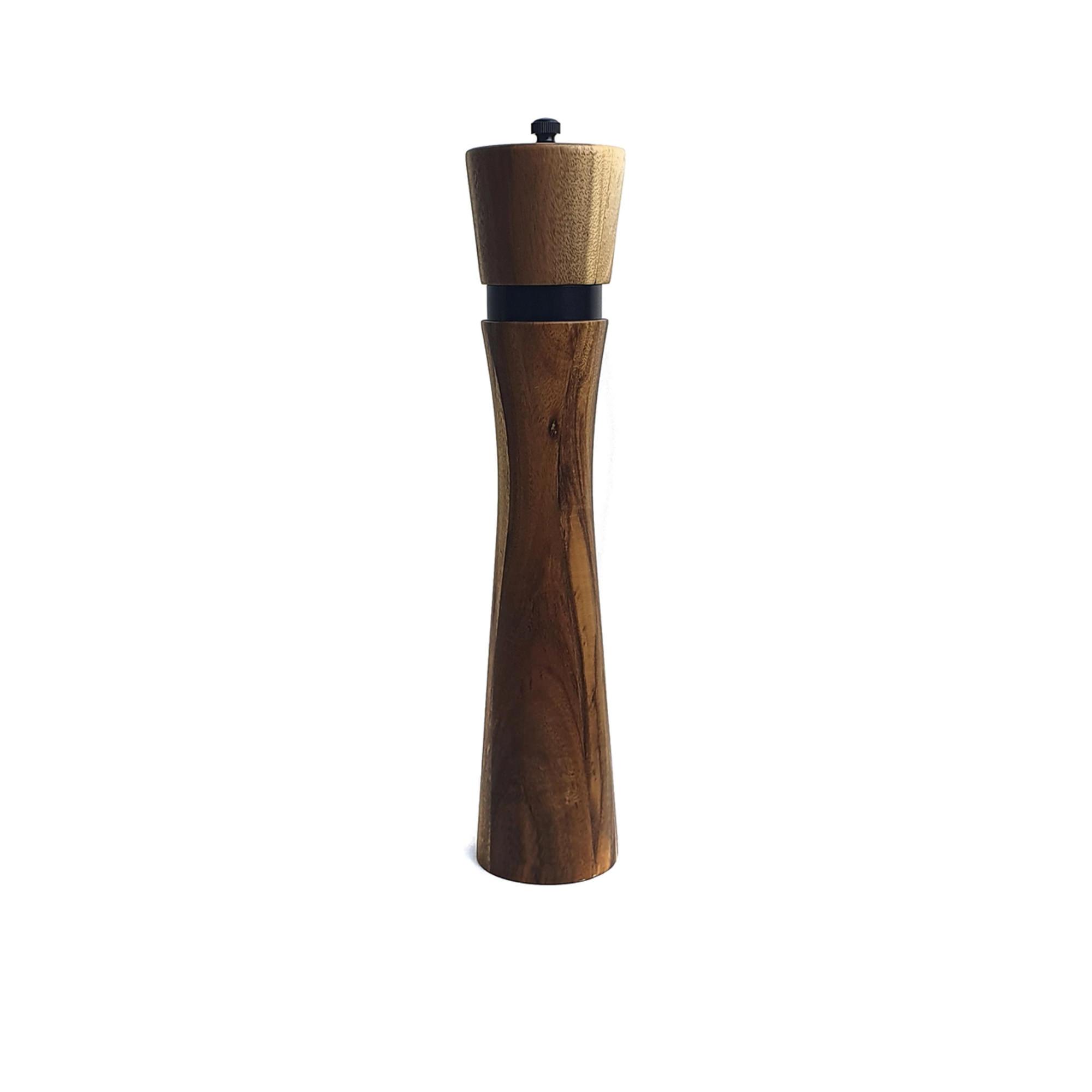 St. Clare Salt and Pepper Grinder 25cm Acacia and Black Steel Image 2