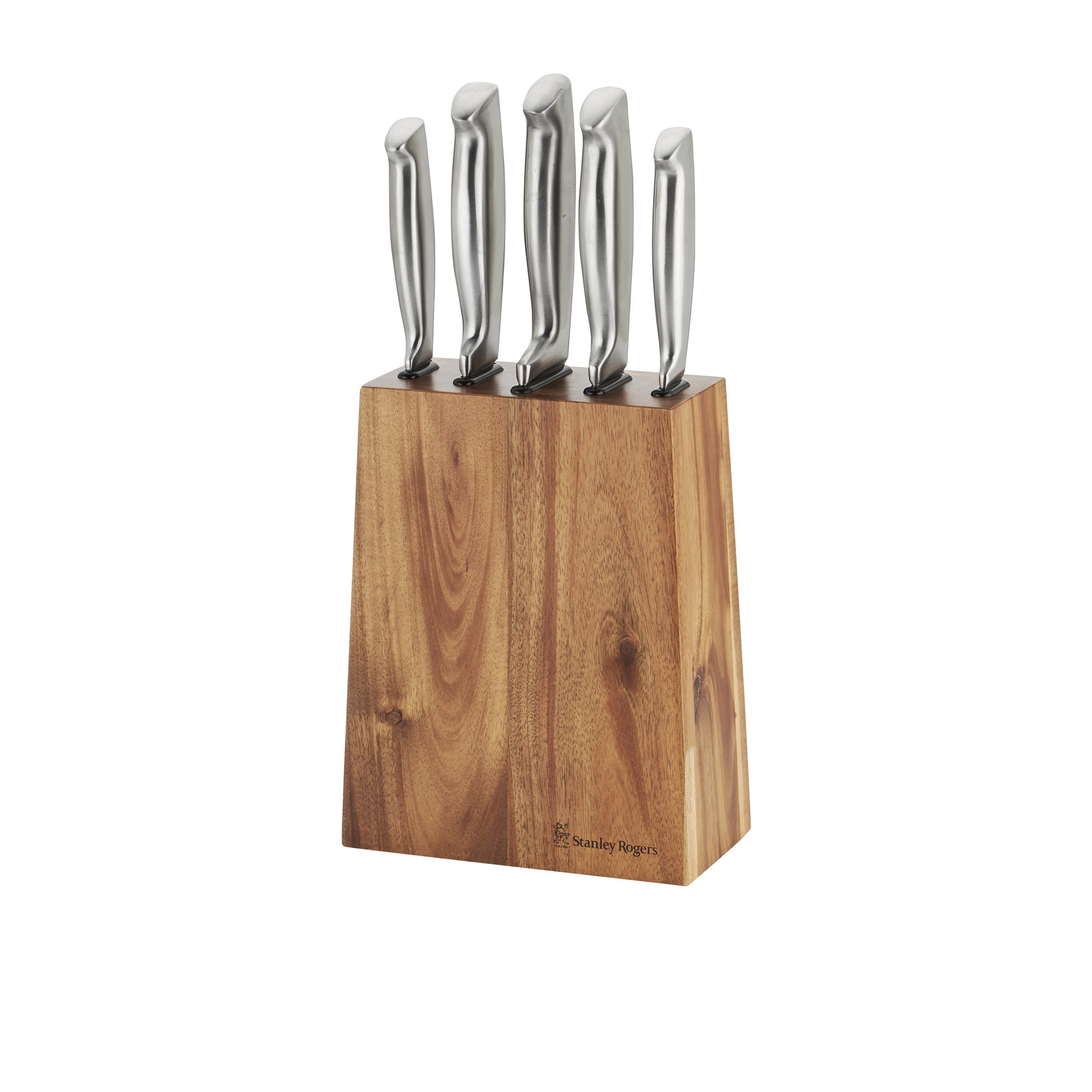 Stanley Rogers 6pc Tapered Vertical Knife Block Set Image 1