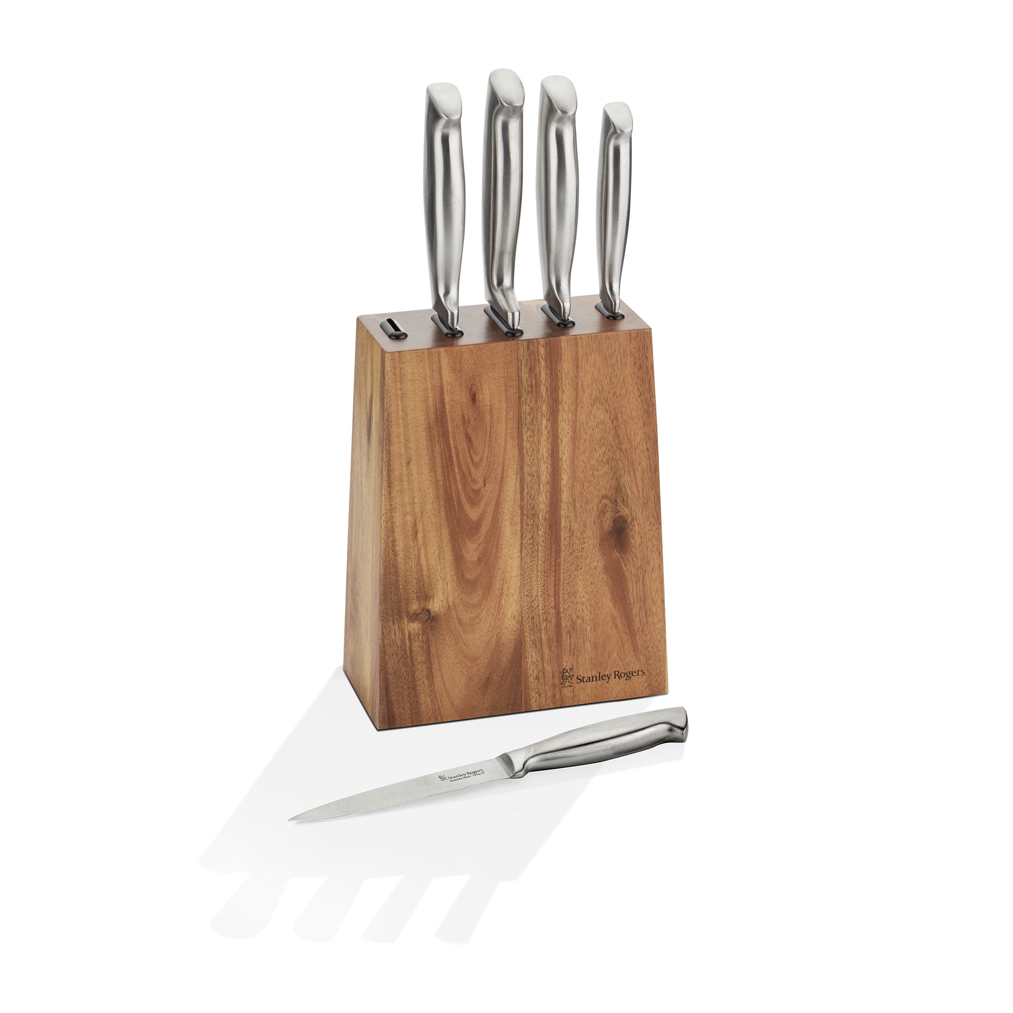 Stanley Rogers 6pc Tapered Vertical Knife Block Set Image 2