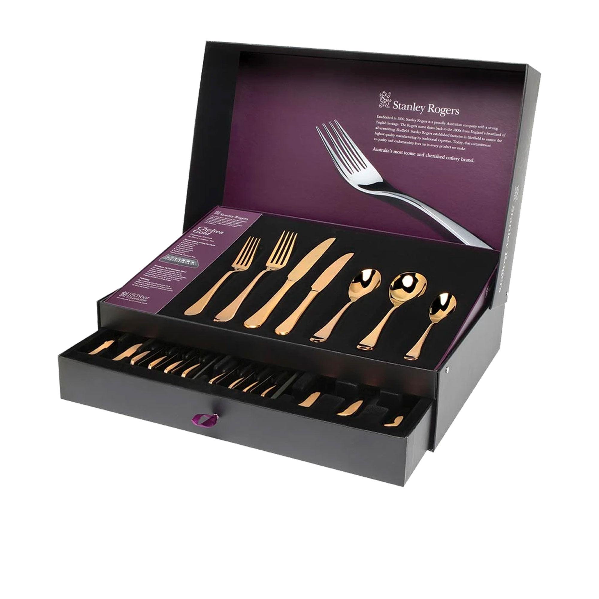 Stanley Rogers Chelsea Cutlery Set 56pc Gold Image 4