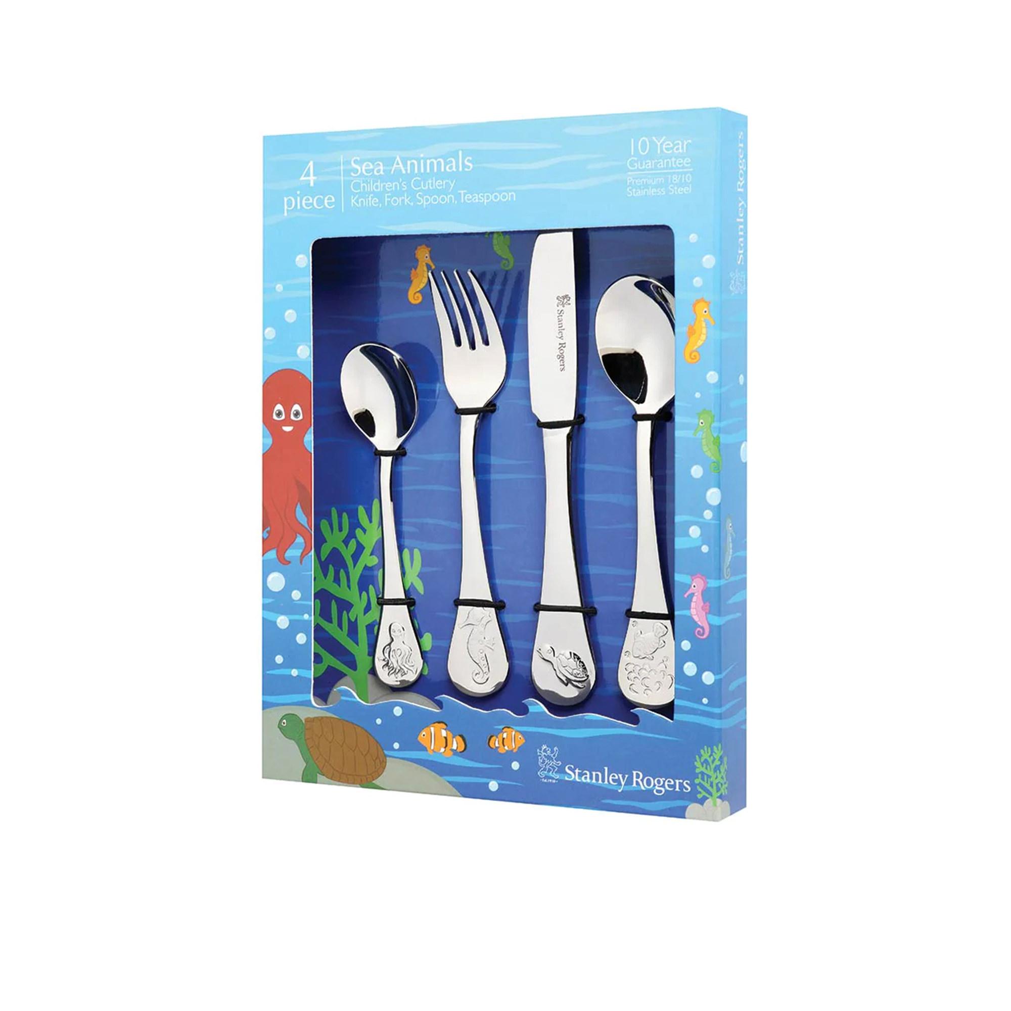 Stanley Rogers Children's Cutlery Set 4pc Sea Animals Image 2