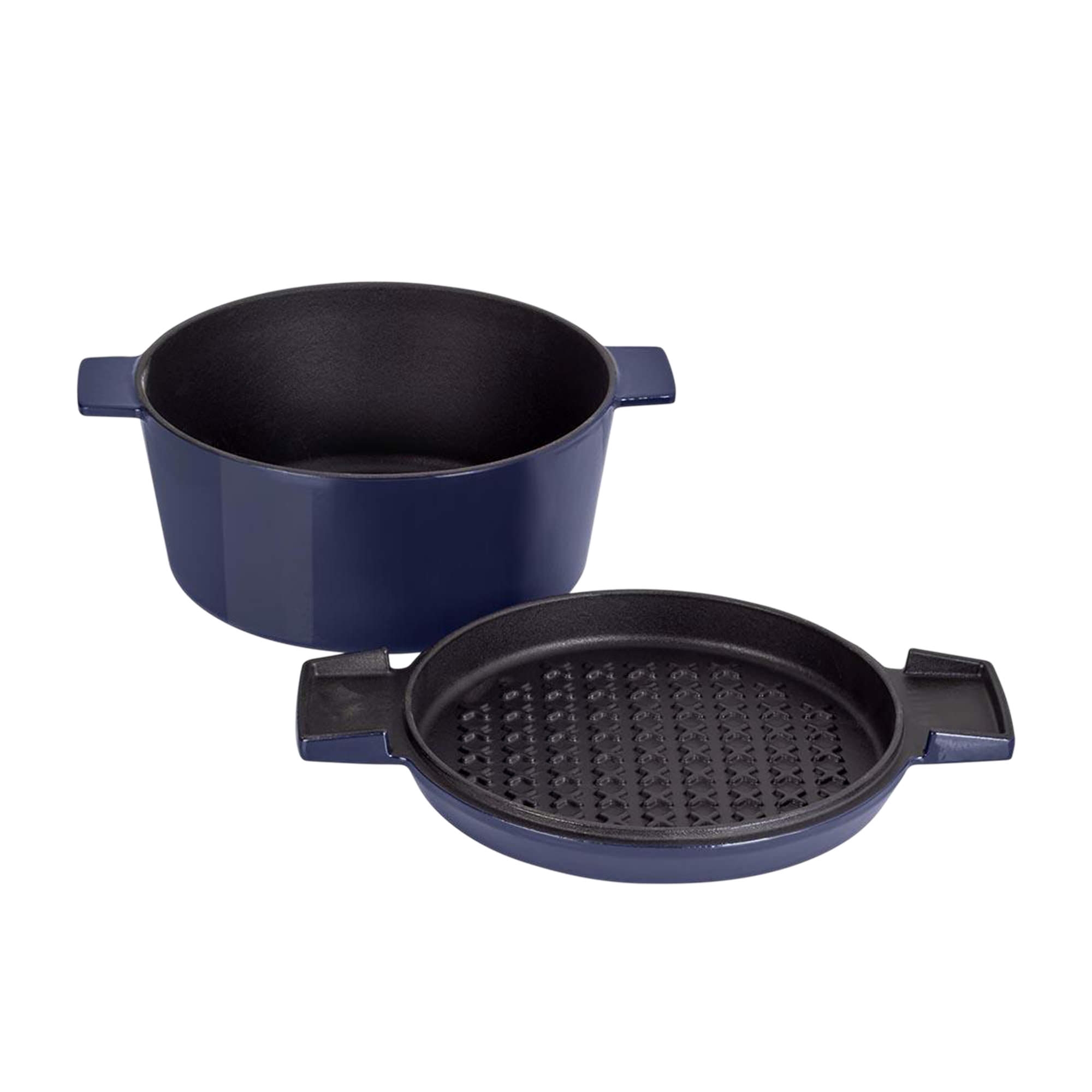 Stanley Rogers French Oven Grill Duo 24cm - 3.5L Midnight Blue Image 1