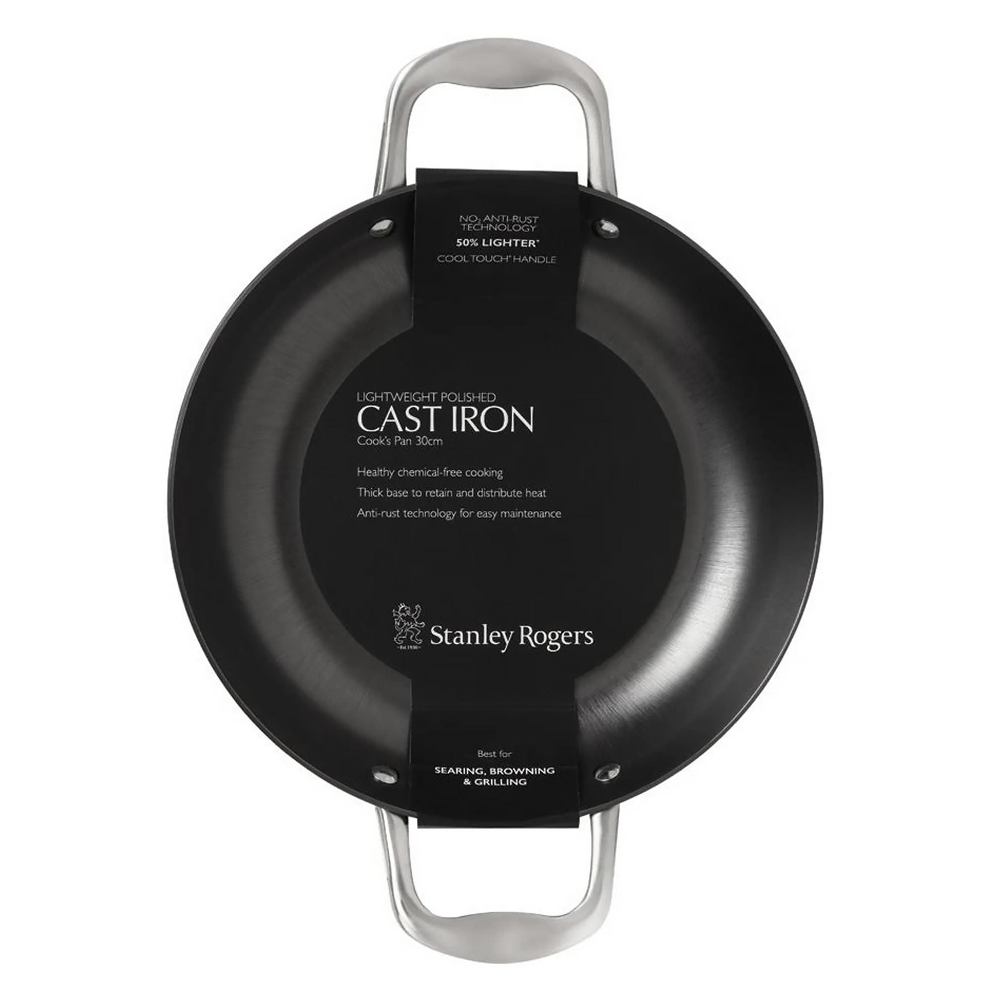 Stanley Rogers Lightweight Cast Iron Cooks Pan 30cm Image 4