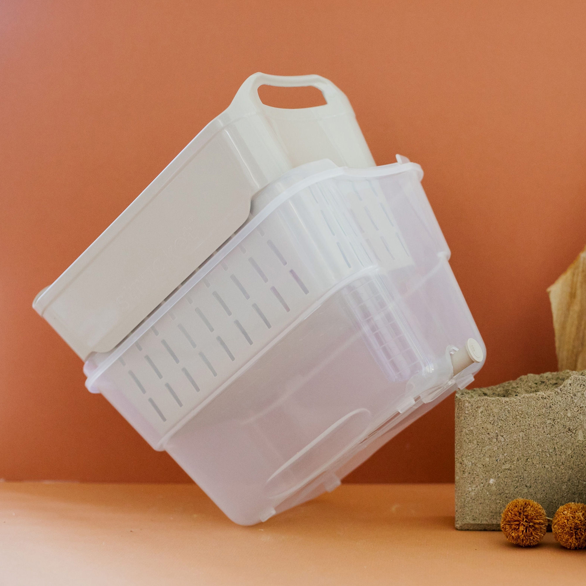 Strucket Mini Soaker Bucket 4.5L Sand & Clear Image 2