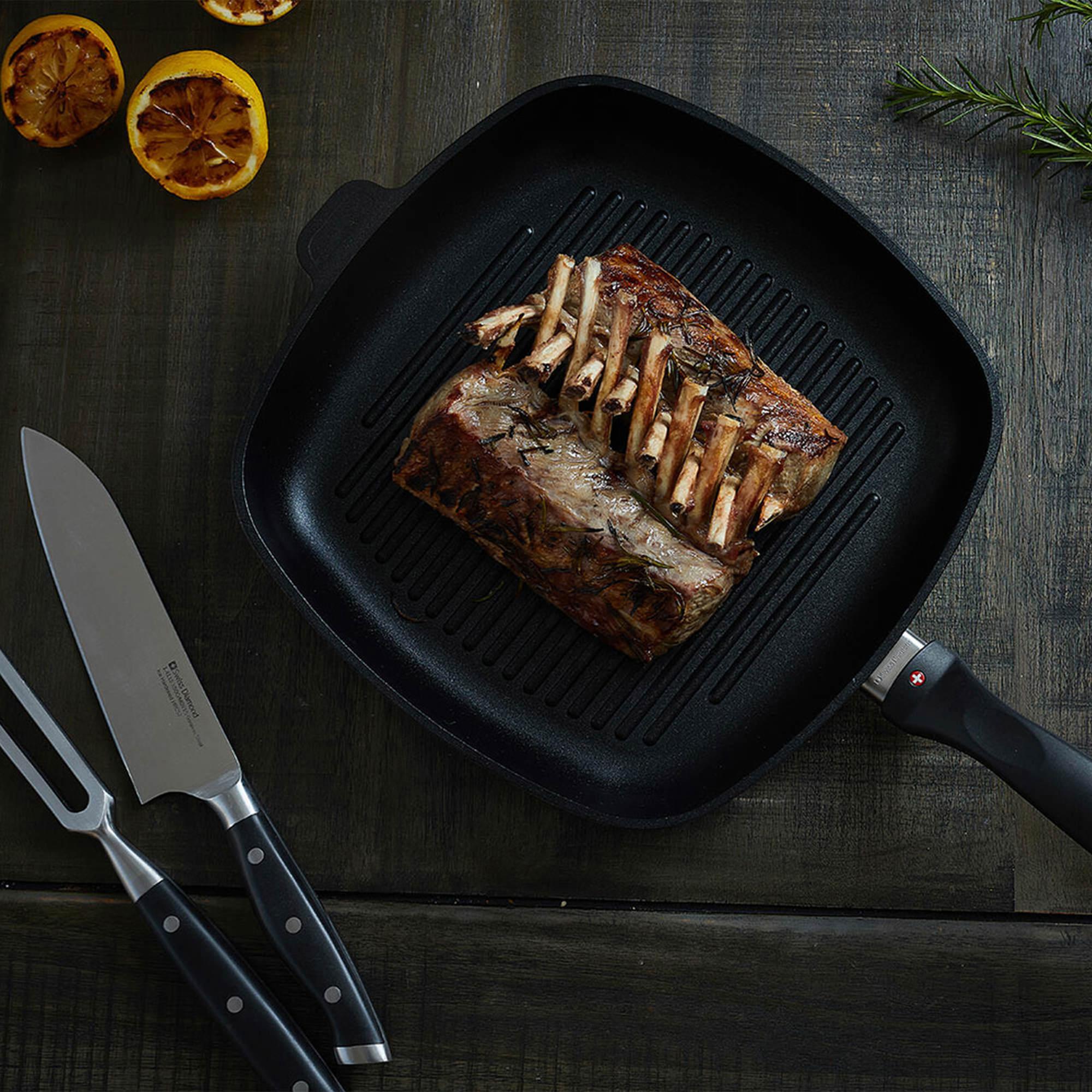 Swiss Diamond Induction XD Square Shallow Grilll Pan 28cm Image 3