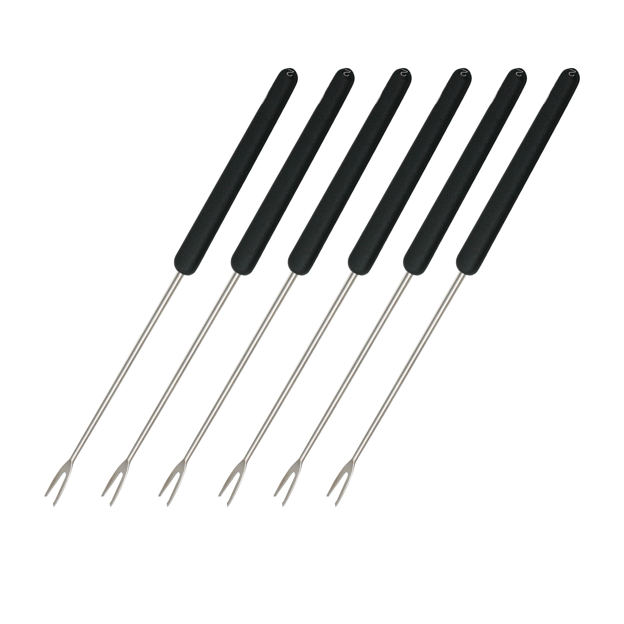 Swissmar Meat Fondue Fork Set of 6 Black Image 1