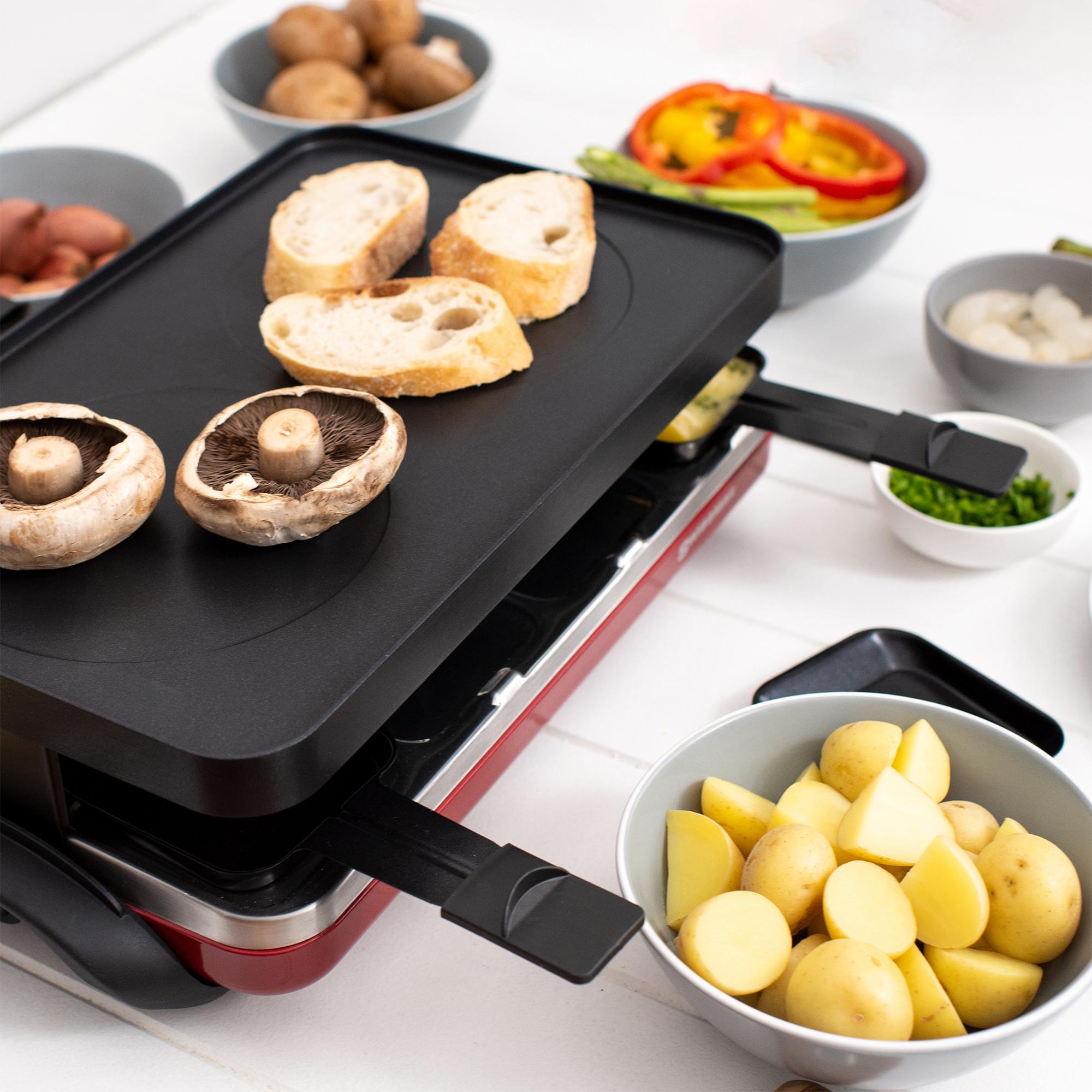 Swissmar Valais 8 Person Raclette Party Grill Red Image 4