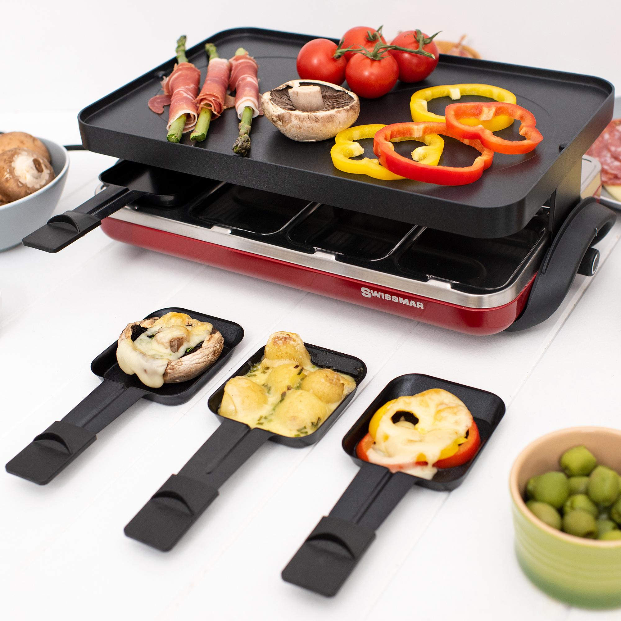 Swissmar Valais 8 Person Raclette Party Grill Red Image 5