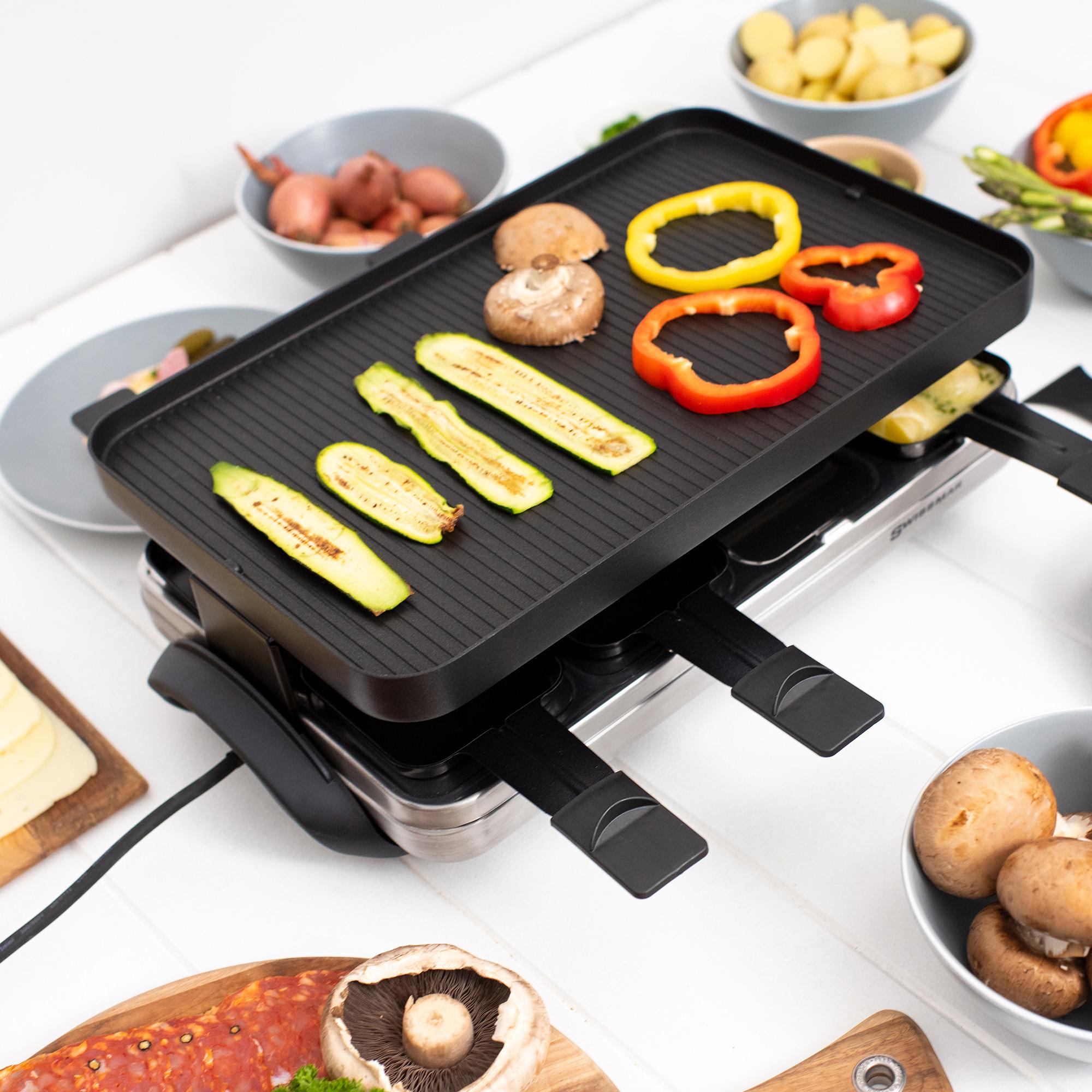 Swissmar Valais 8 Person Raclette Party Grill Stainless Steel Image 3