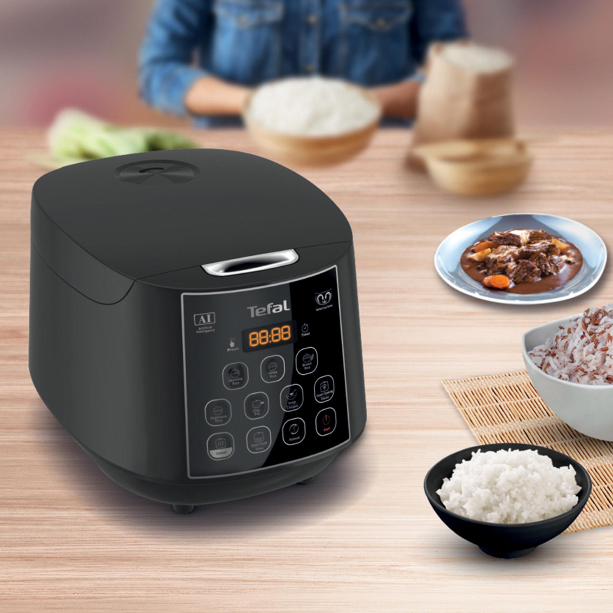 Tefal Easy RK736 Rice and Slow Cooker Plus 1.8L Black Image 6