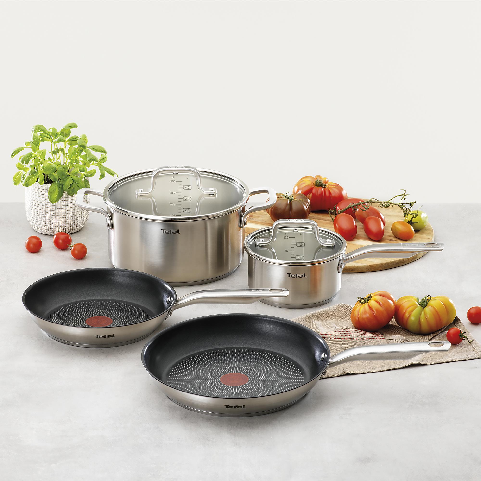 Tefal Virtuoso 4pc Stainless Steel Cookware Set Image 6