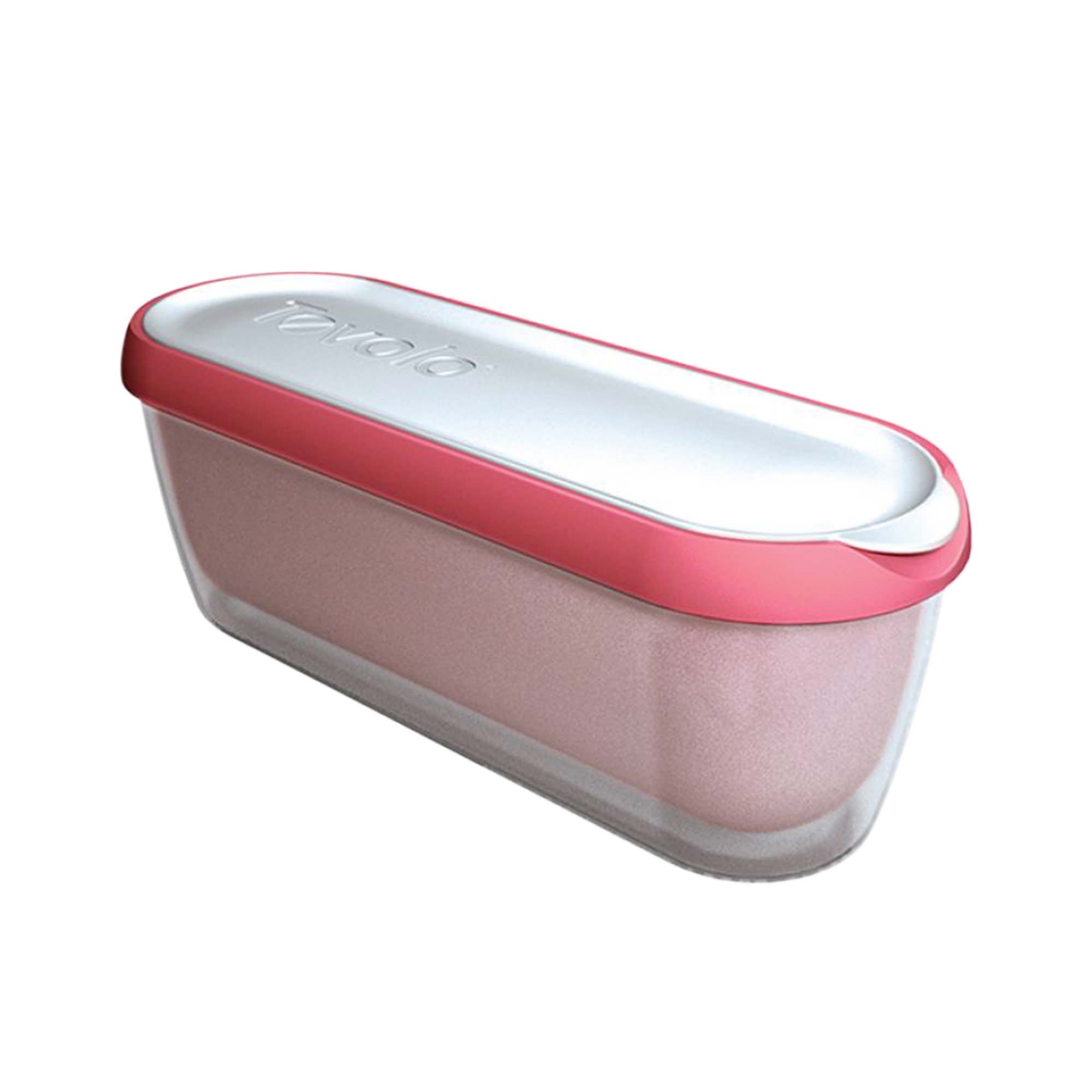 Tovolo Glide-A-Scoop Ice Cream Tub 1.4L Strawberry Image 1